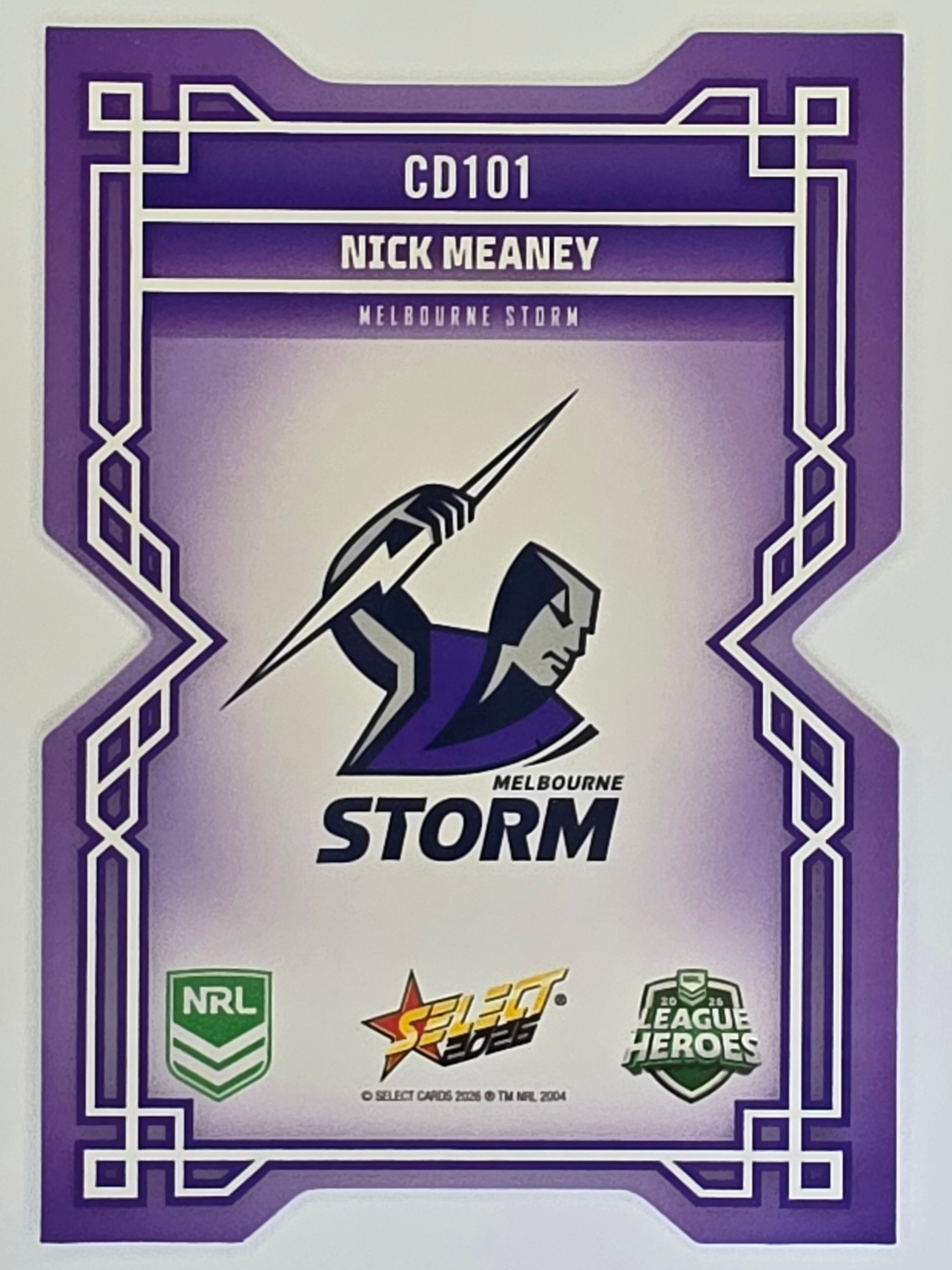 NRL 2026 League Heroes | Colours Diecut | #CD101 | Nick Meaney | Melbourne Storm
