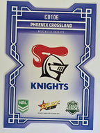 NRL 2026 League Heroes | Colours Diecut | #CD106 | Phoenix Crossland | Newcastle Knights