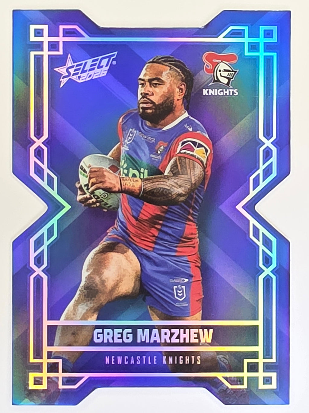 NRL 2026 League Heroes | Colours Diecut | #CD111 | Greg Marzhew | Newcastle Knights
