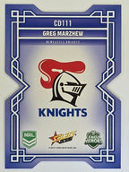 NRL 2026 League Heroes | Colours Diecut | #CD111 | Greg Marzhew | Newcastle Knights