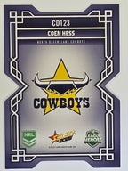 NRL 2026 League Heroes | Colours Diecut | #CD123 | Coen Hess | North Queensland Cowboys