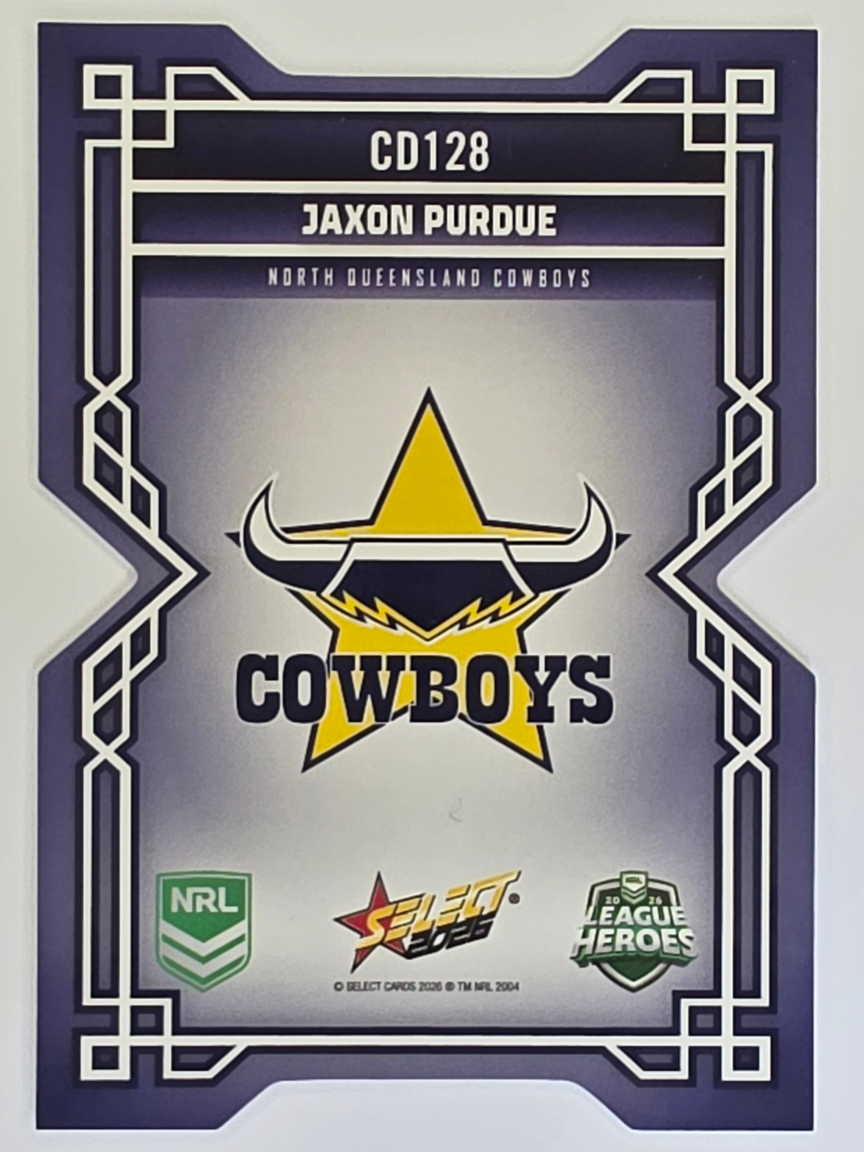 NRL 2026 League Heroes | Colours Diecut | #CD128 | Jaxon Purdue | North Queensland Cowboys