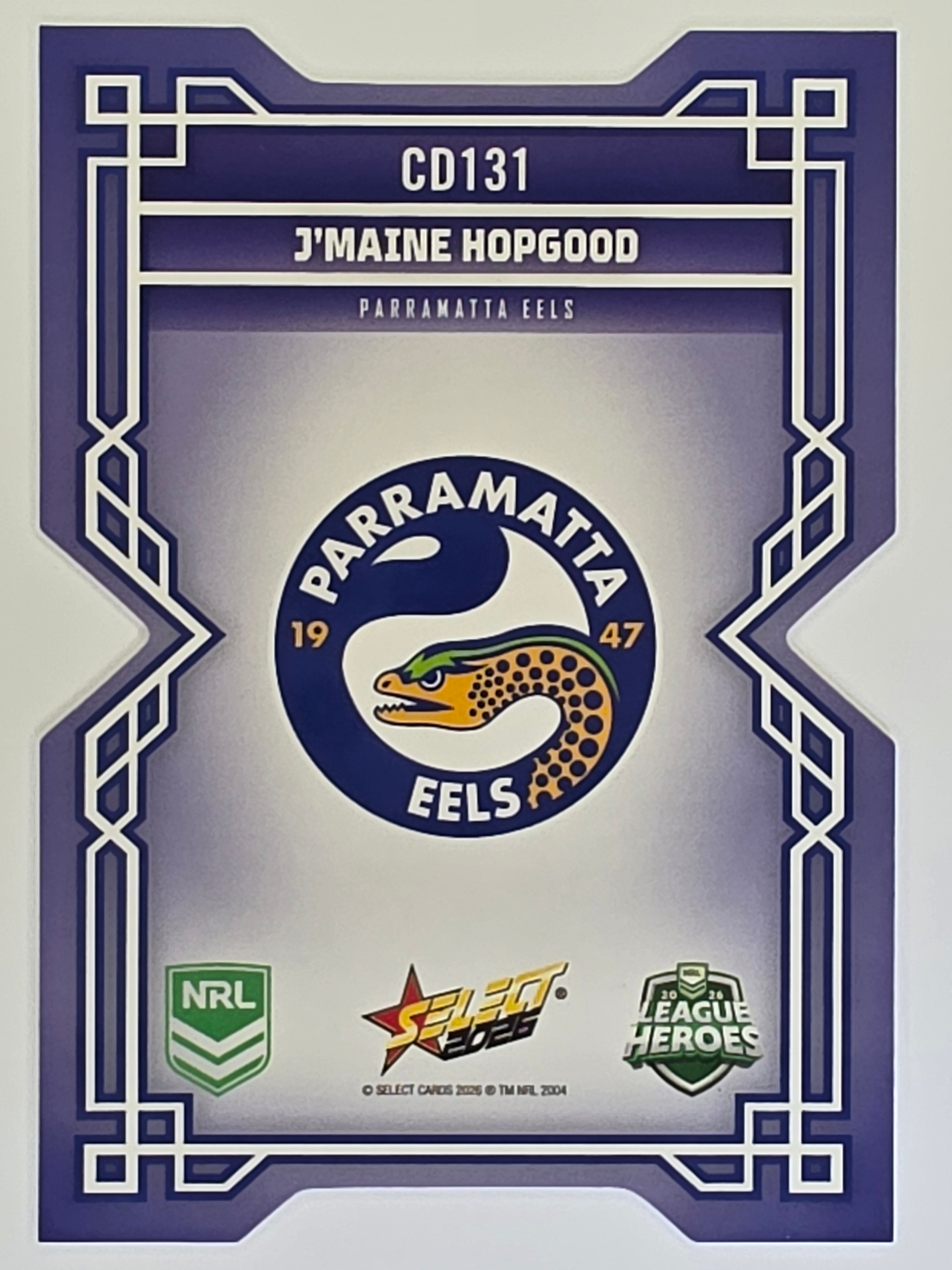 NRL 2026 League Heroes | Colours Diecut | #CD131 | J’maine Hopgood | Parramatta Eels
