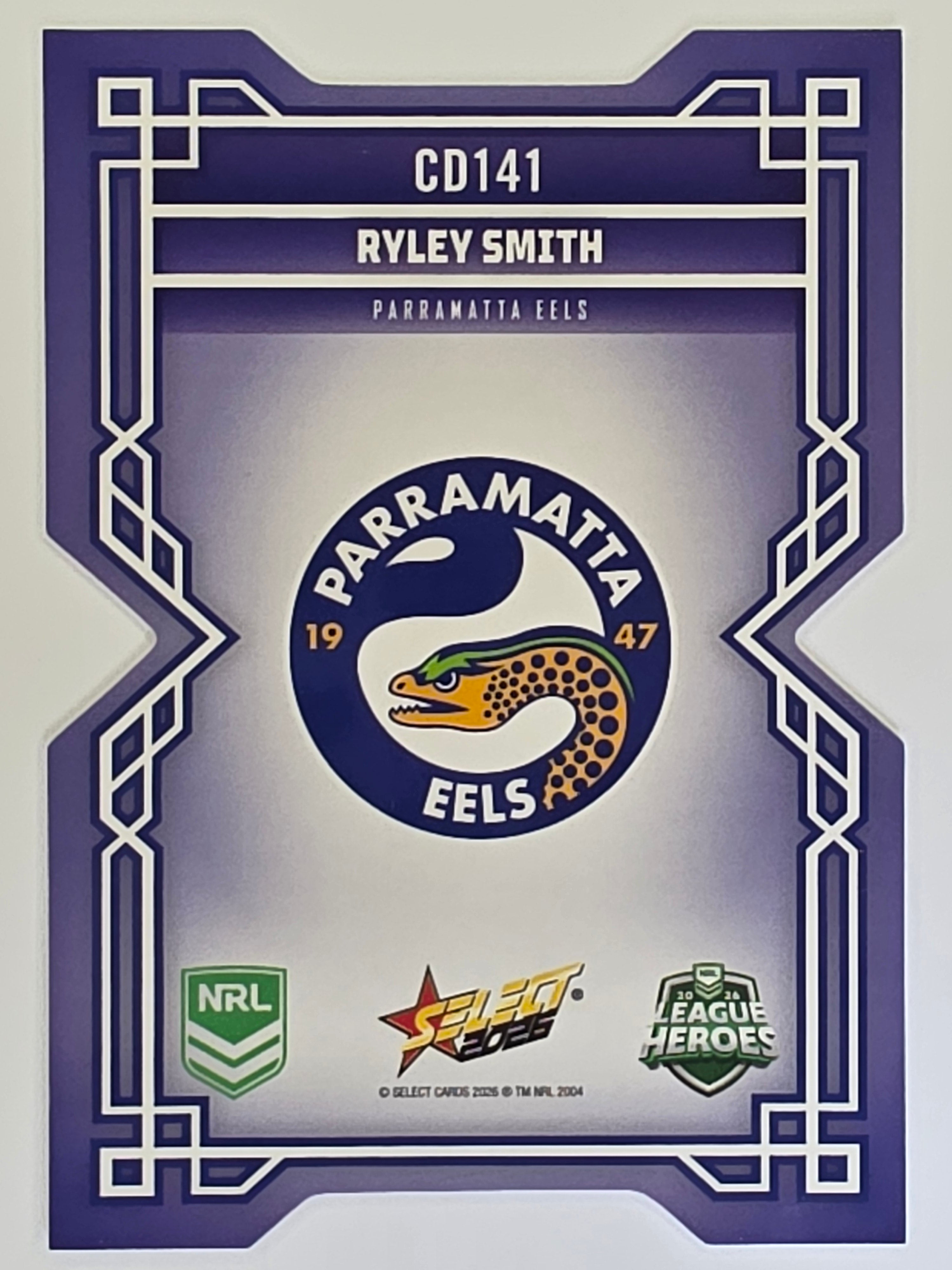 NRL 2026 League Heroes | Colours Diecut | #CD141 | Ryley Smith | Parramatta Eels