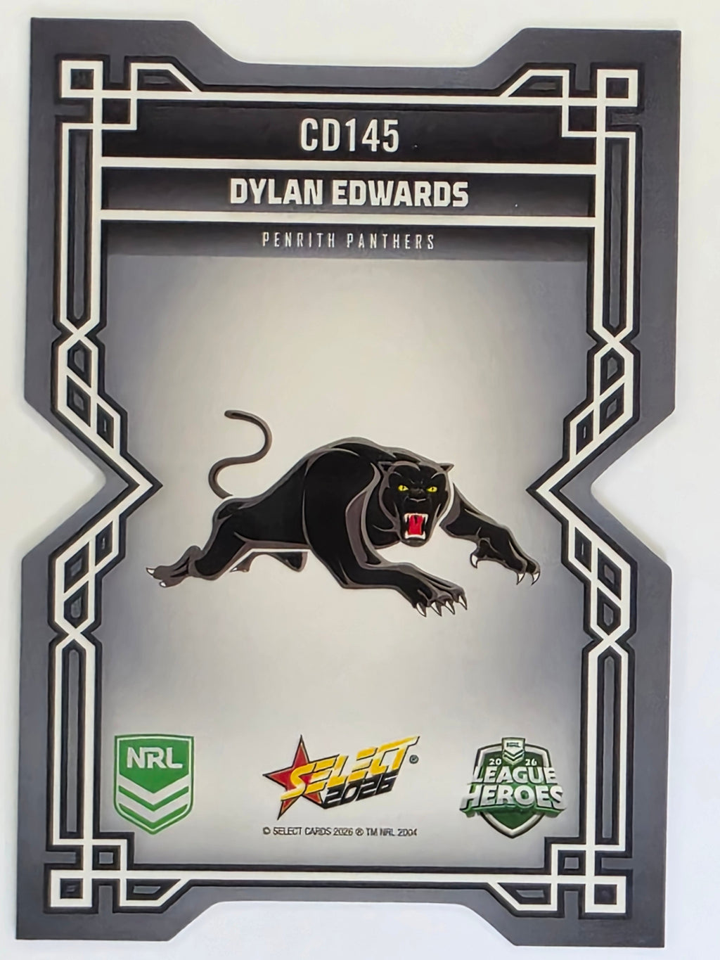 NRL 2026 League Heroes | Colours Diecut | #CD145 | Dylan Edwards | Penrith Panthers