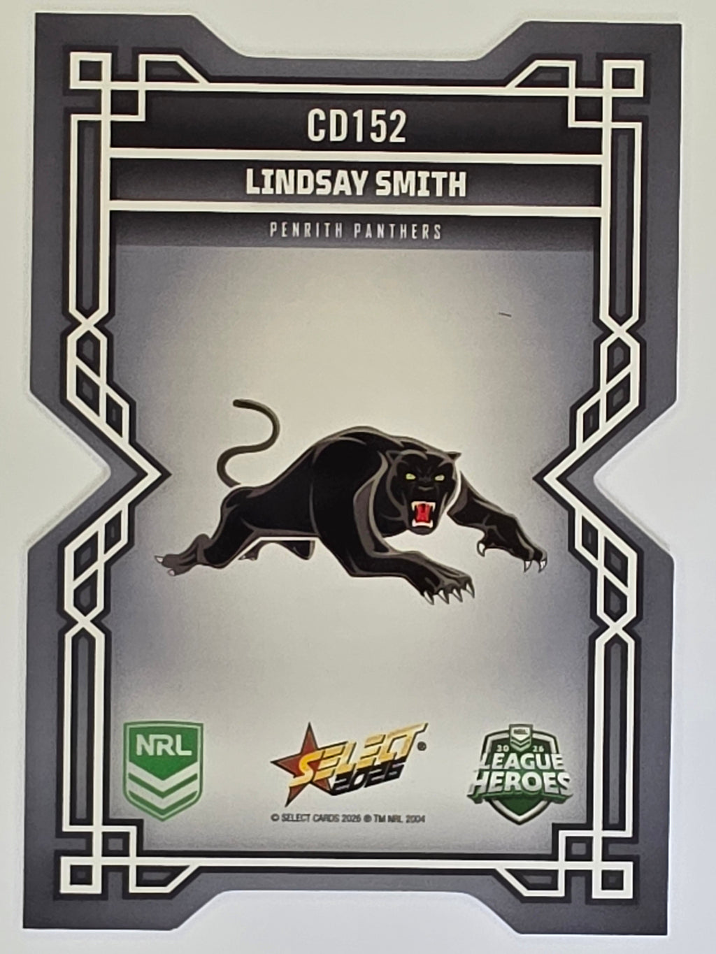 NRL 2026 League Heroes | Colours Diecut | #CD152 | Lindsay Smith | Penrith Panthers