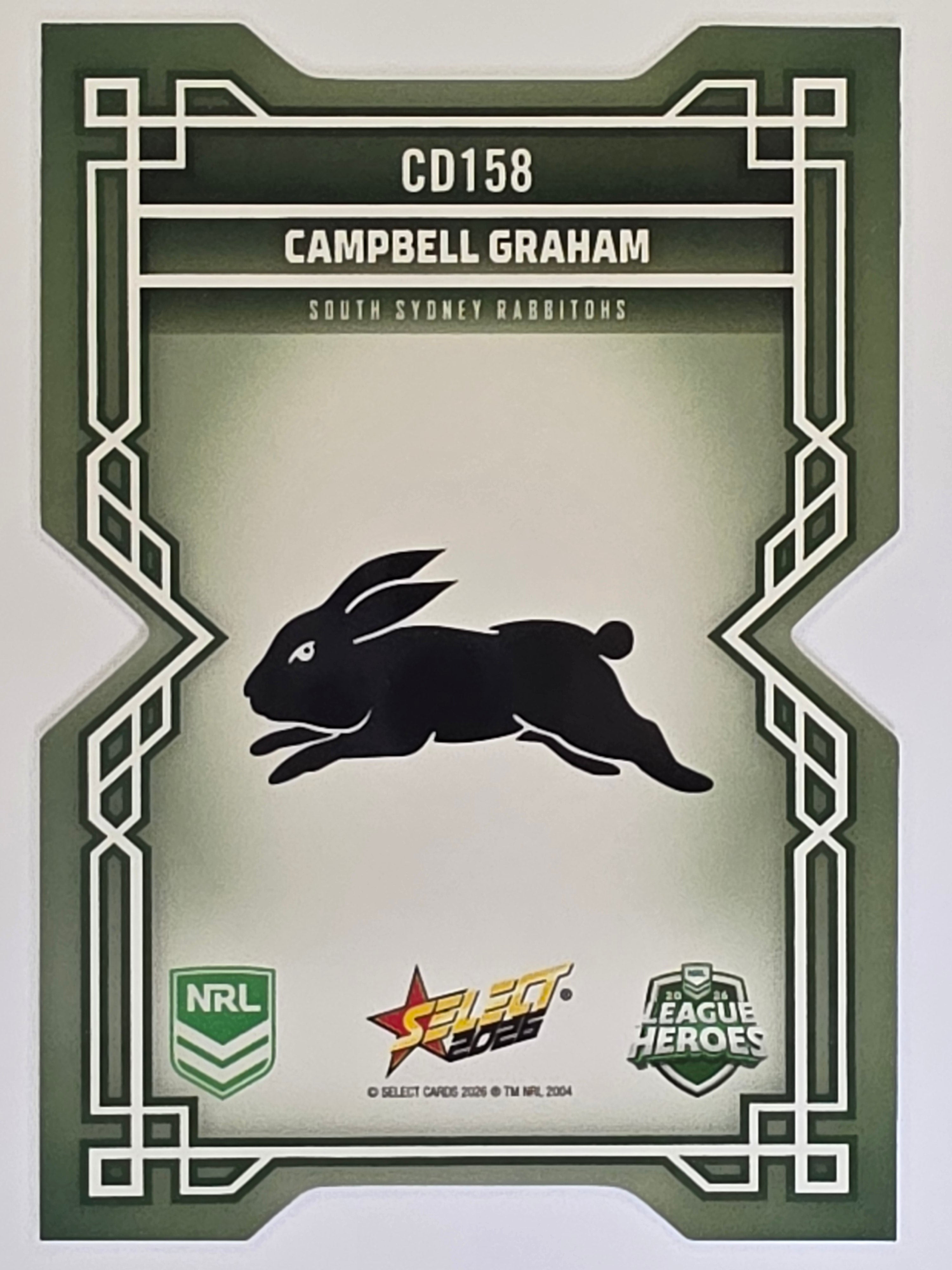 NRL 2026 League Heroes | Colours Diecut | #CD158 | Campbell Graham | South Sydney Rabbitohs