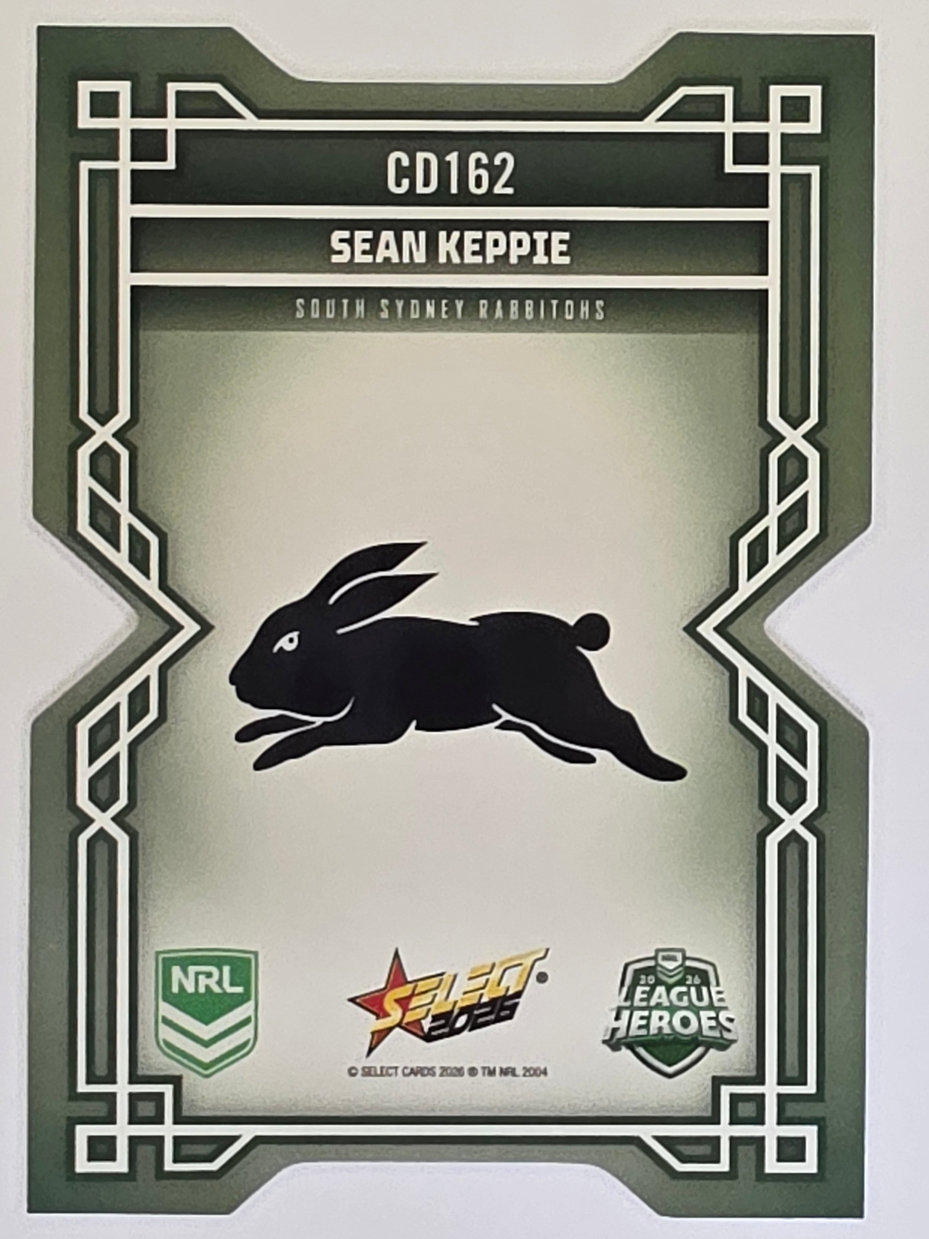 NRL 2026 League Heroes | Colours Diecut | #CD162 | Sean Keppie | South Sydney Rabbitohs