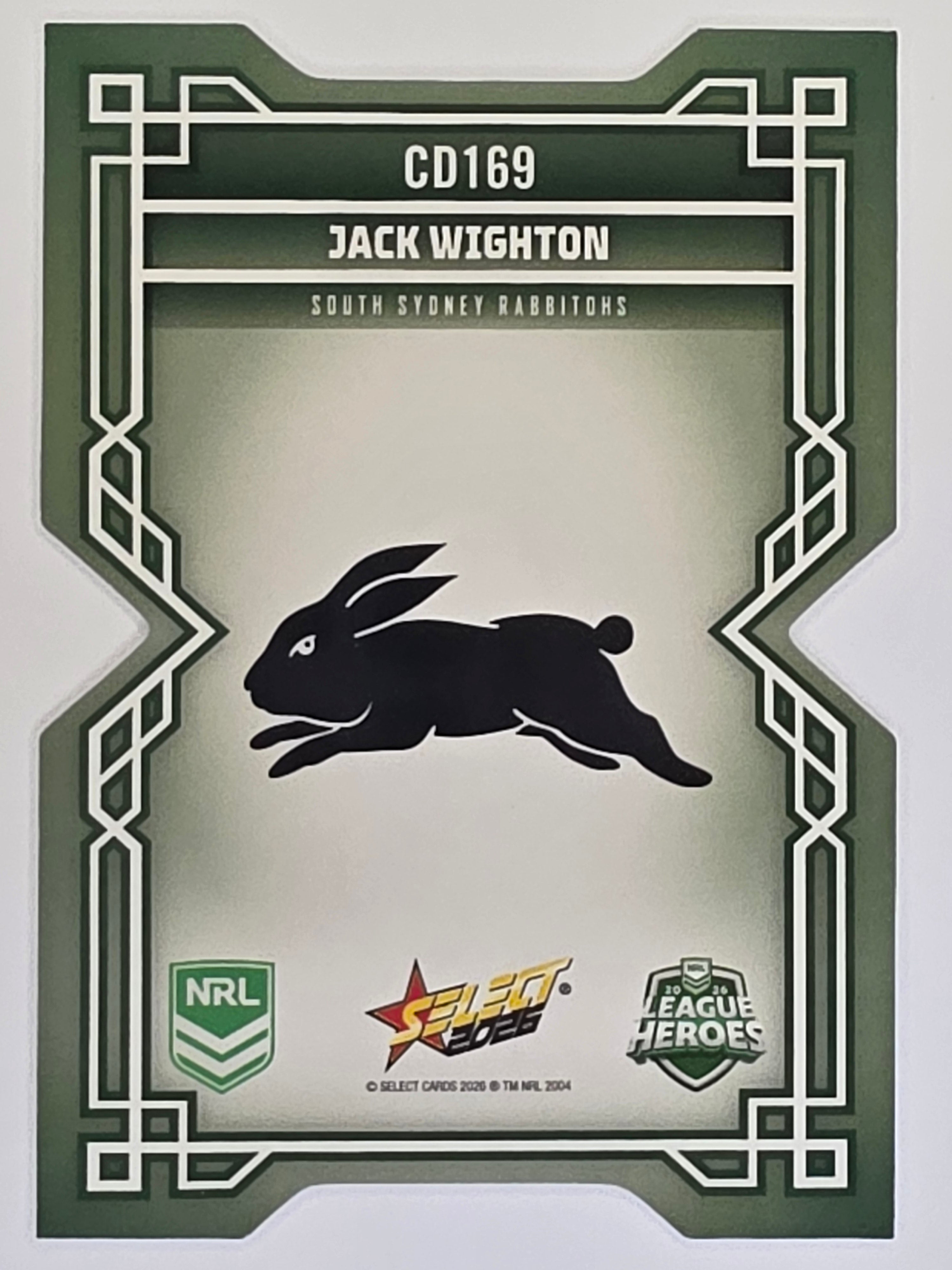 NRL 2026 League Heroes | Colours Diecut | #CD169 | Jack Wighton | South Sydney Rabbitohs