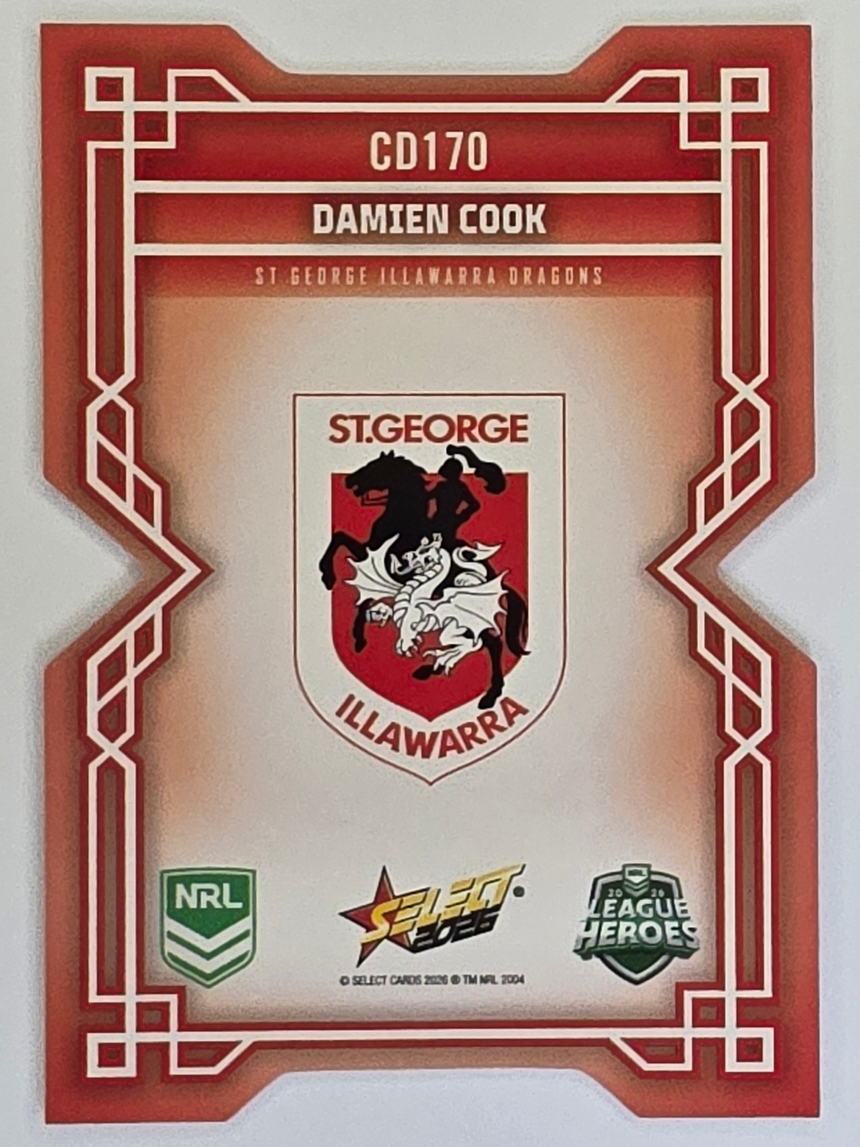 NRL 2026 League Heroes | Colours Diecut | #CD170 |Damien Cook |St George Dragons