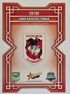 NRL 2026 League Heroes | Colours Diecut | #CD180 | Loko Pasifiki Tonga | St George Dragons