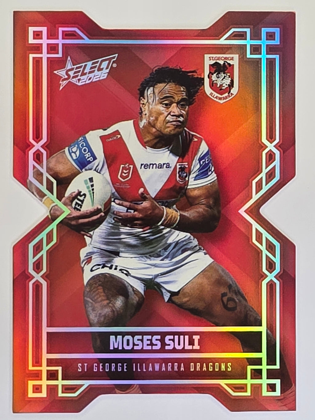 NRL 2026 League Heroes | Colours Diecut | #CD182 | Moses Suli |St George Dragons