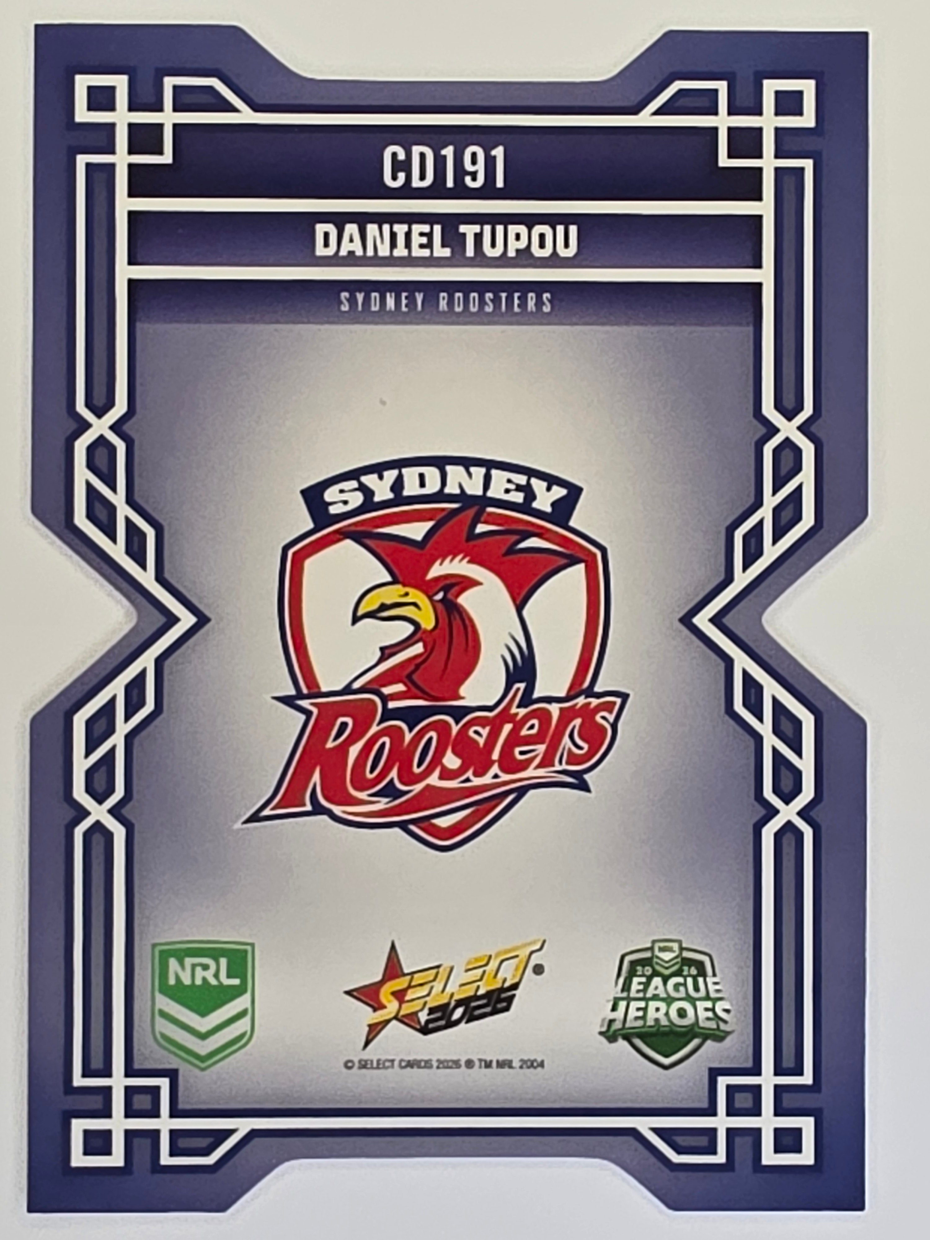 NRL 2026 League Heroes | Colours Diecut | #CD191 | Daniel Tupou |Sydney Roosters