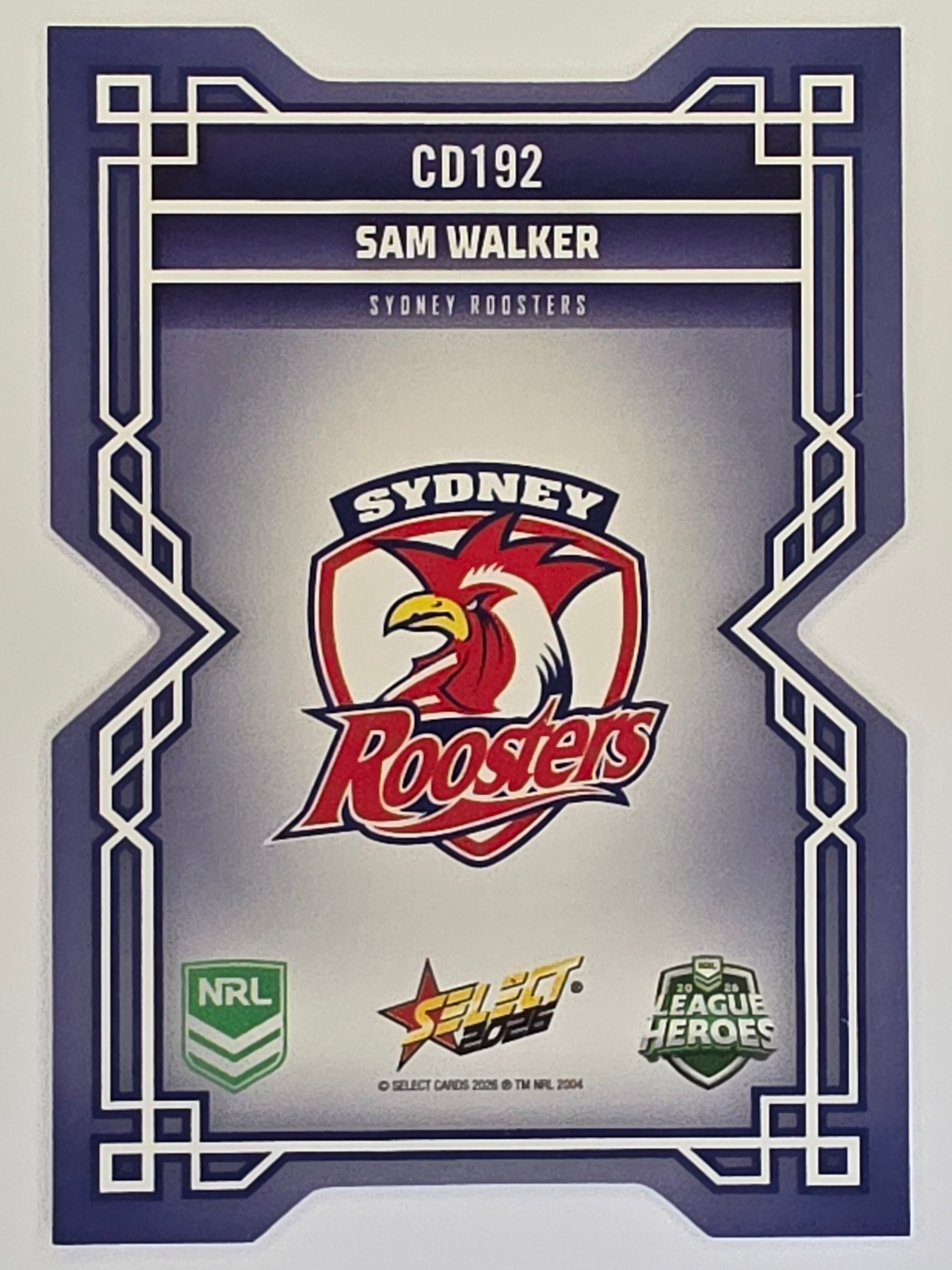 NRL 2026 League Heroes | Colours Diecut | #CD192 | Sam Walker | Sydney Roosters