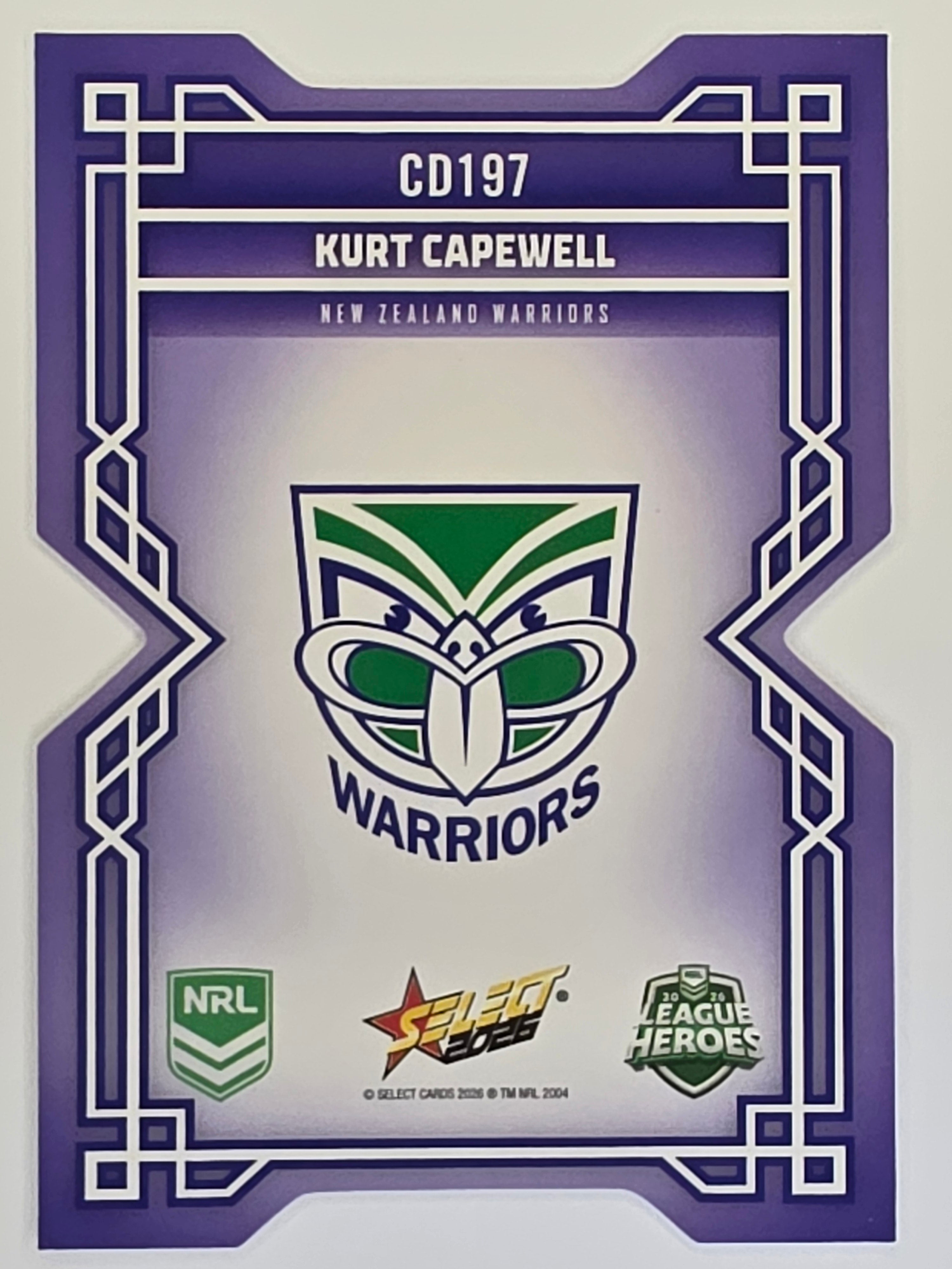 NRL 2026 League Heroes | Colours Diecut | #CD197 | Kurt Capewell | New Zealand Warriors