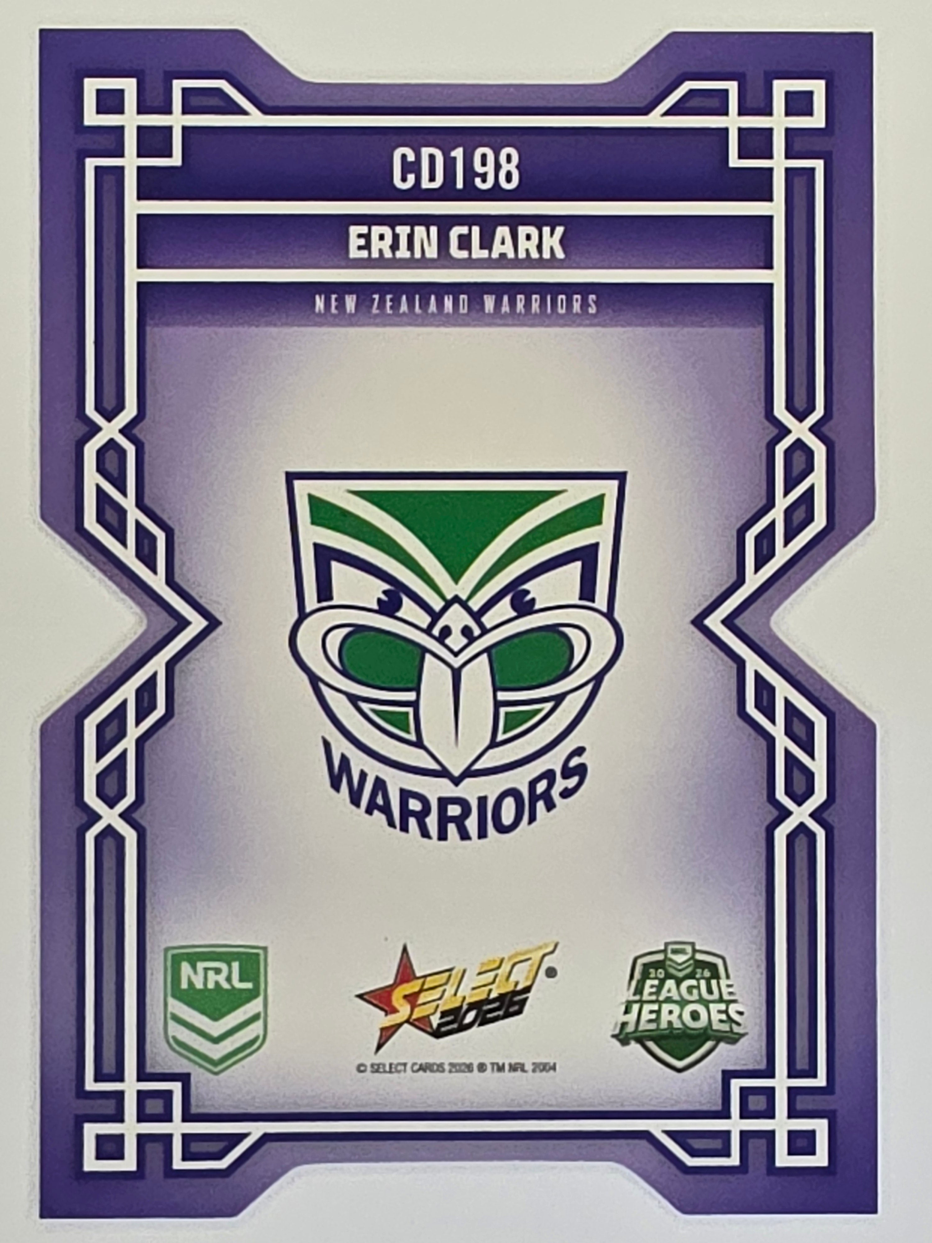 NRL 2026 League Heroes | Colours Diecut | #CD198 | Erin Clark | New Zealand Warriors
