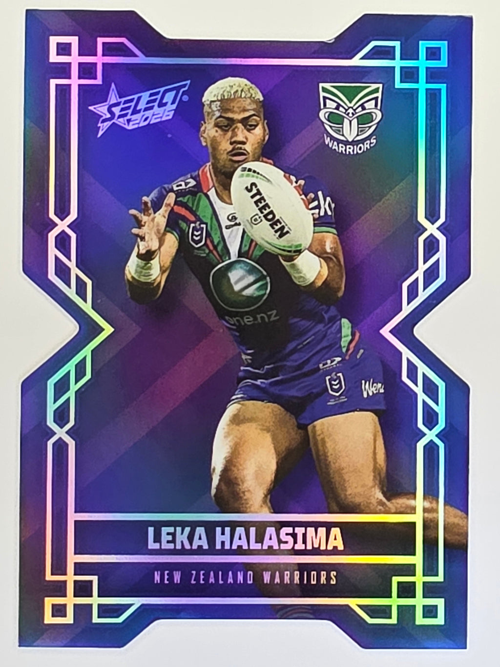 NRL 2026 League Heroes | Colours Diecut | #CD201 | Leka Halasima | New Zealand Warriors