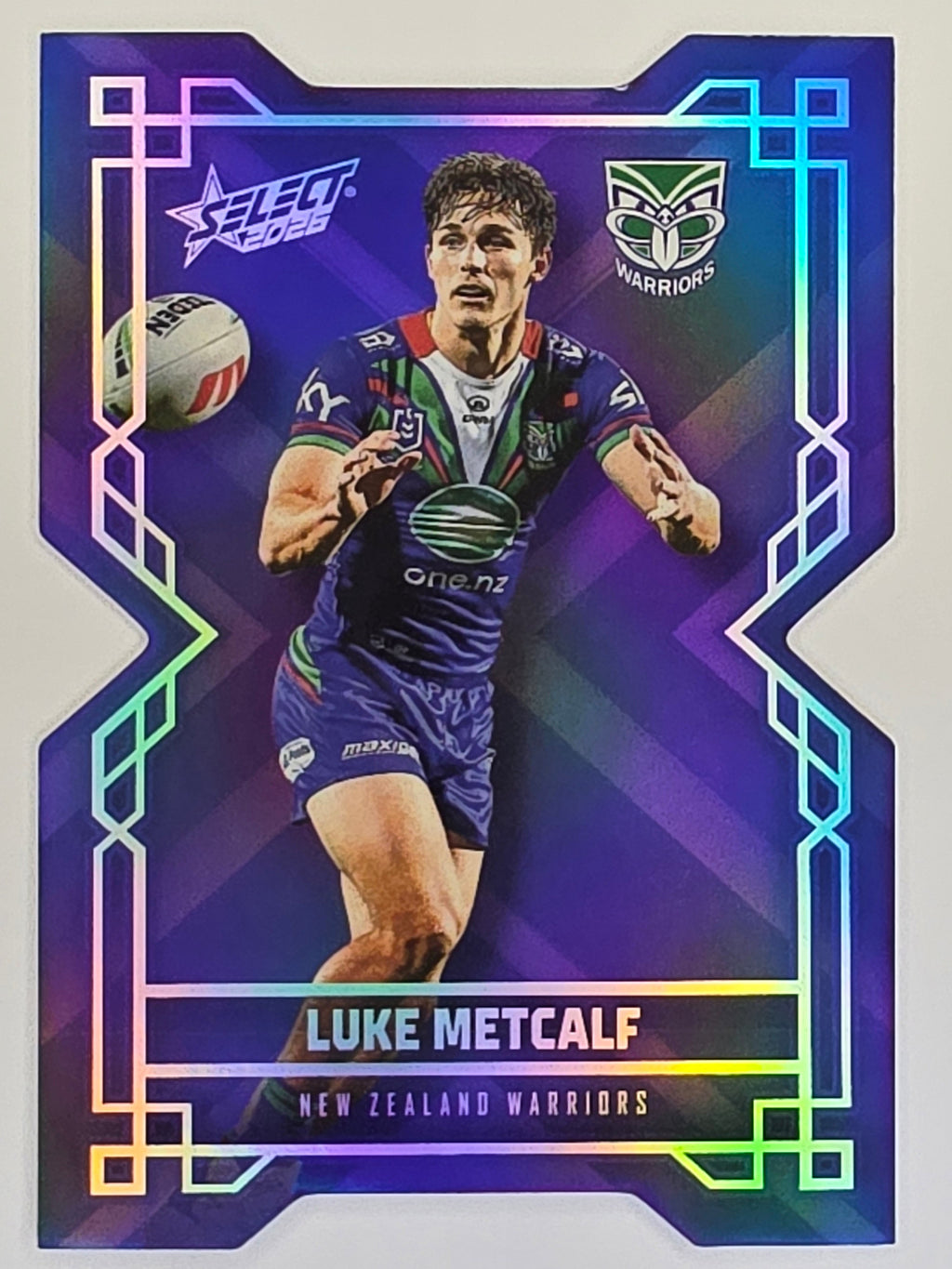 NRL 2026 League Heroes | Colours Diecut | #CD204 | Luke Metcalf | New Zealand Warriors