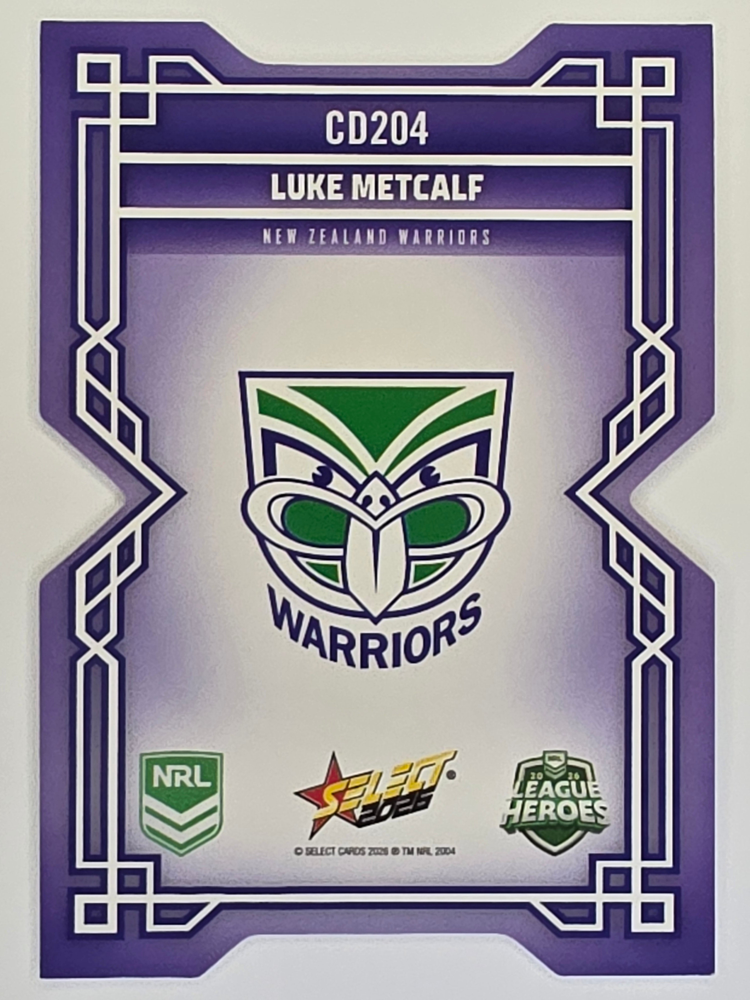 NRL 2026 League Heroes | Colours Diecut | #CD204 | Luke Metcalf | New Zealand Warriors