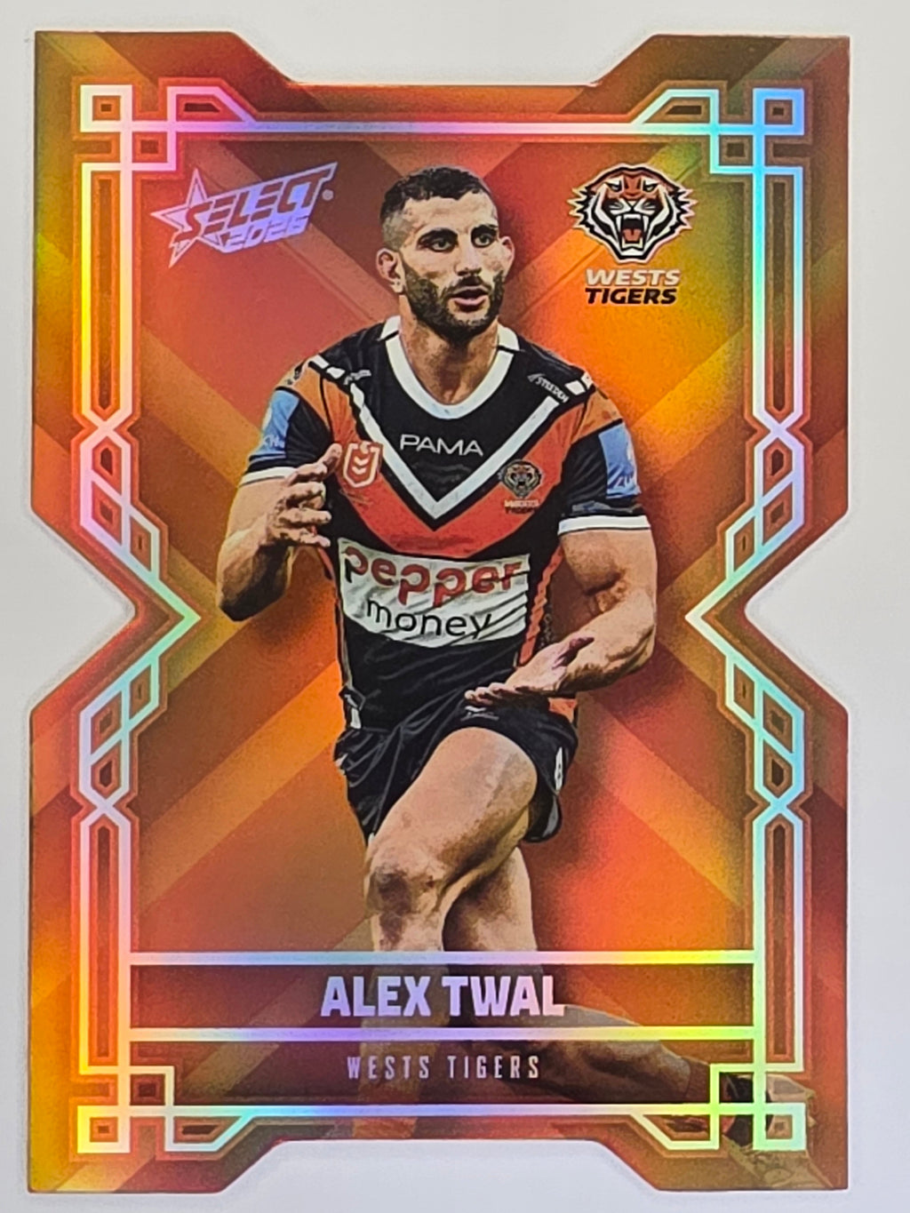 NRL 2026 League Heroes | Colours Diecut | #CD221 | Alex Twal | Wests Tigers