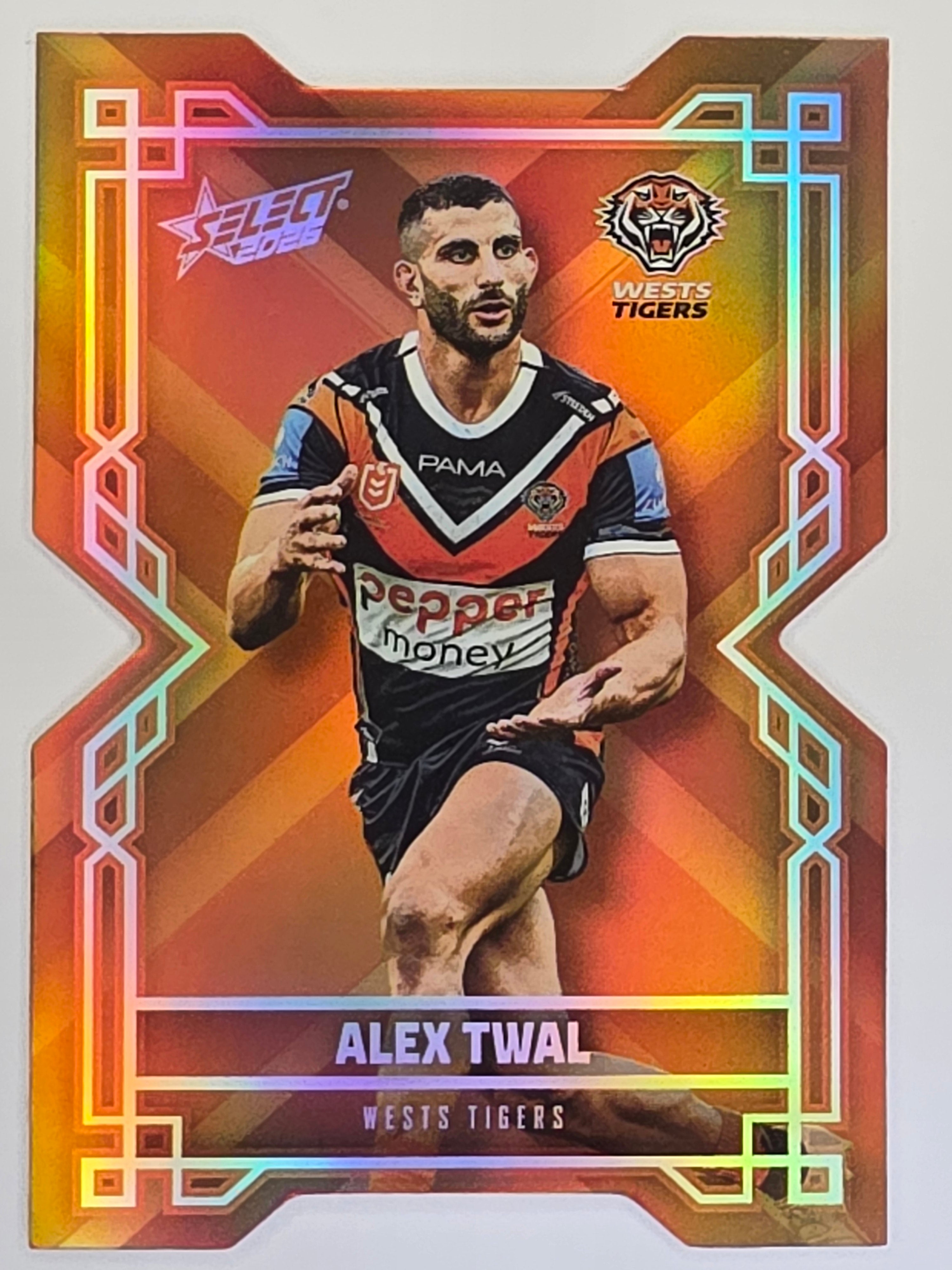 NRL 2026 League Heroes | Colours Diecut | #CD221 | Alex Twal | Wests Tigers