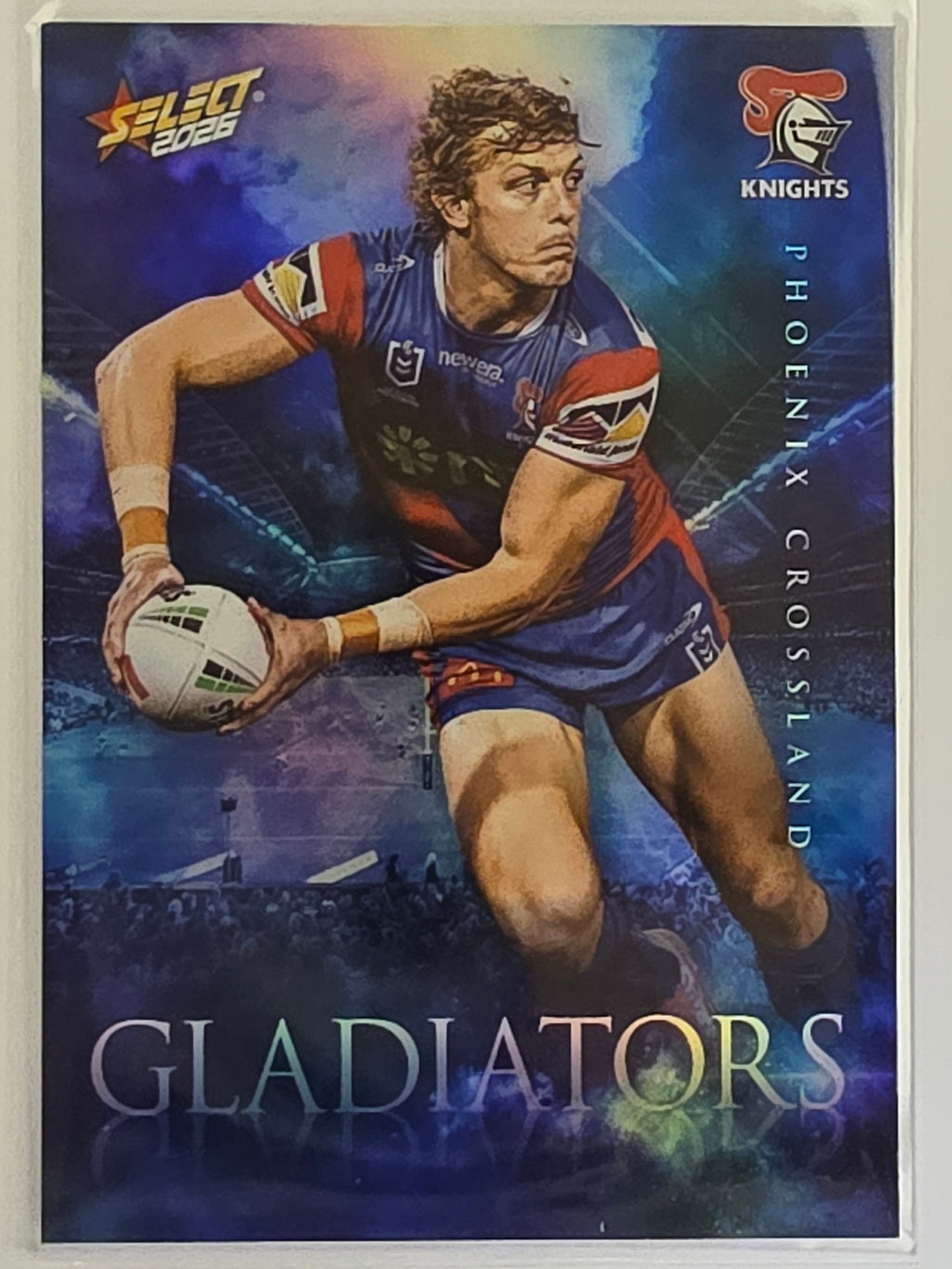 NRL 2026 League Heroes | Gladiators | #G74 | #045/599 | Phoenix Crossland | Newcastle Knights