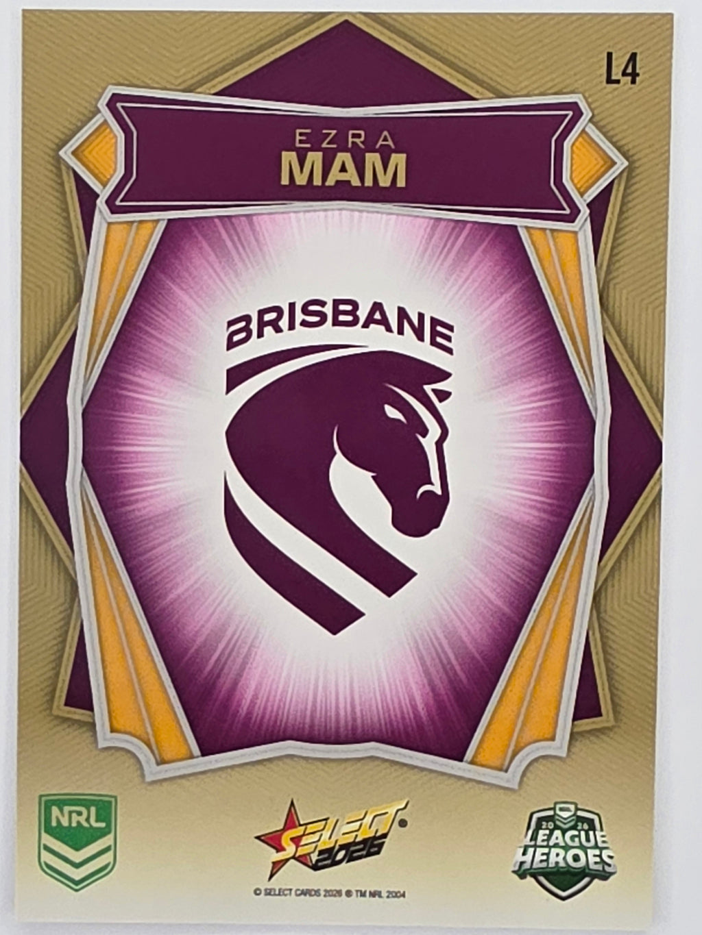 NRL 2026 League Heroes | Luminous | #L4 | Ezra Mam | Brisbane Broncos