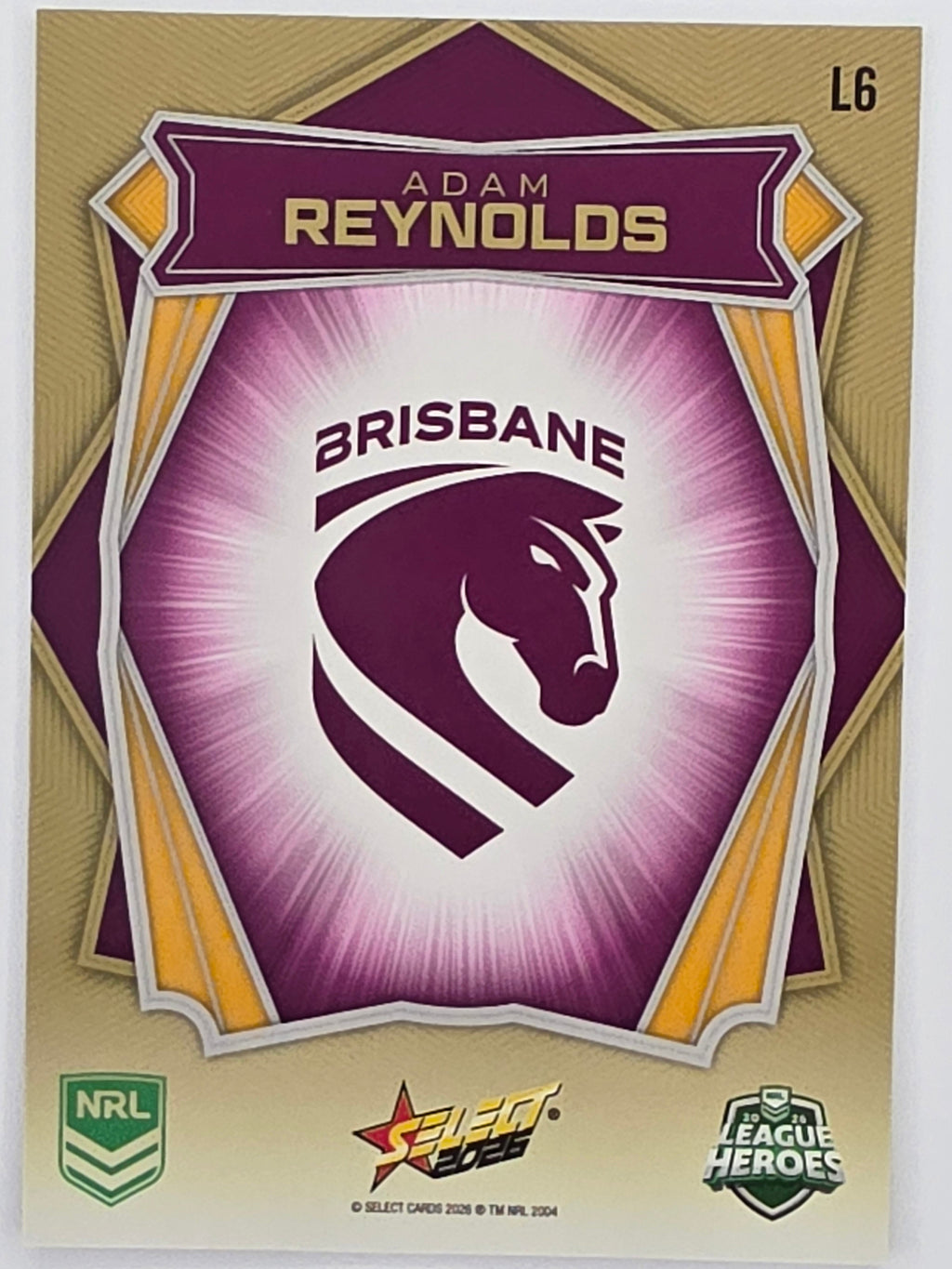 NRL 2026 League Heroes | Luminous | #L6 | Adam Reynolds | Brisbane Broncos