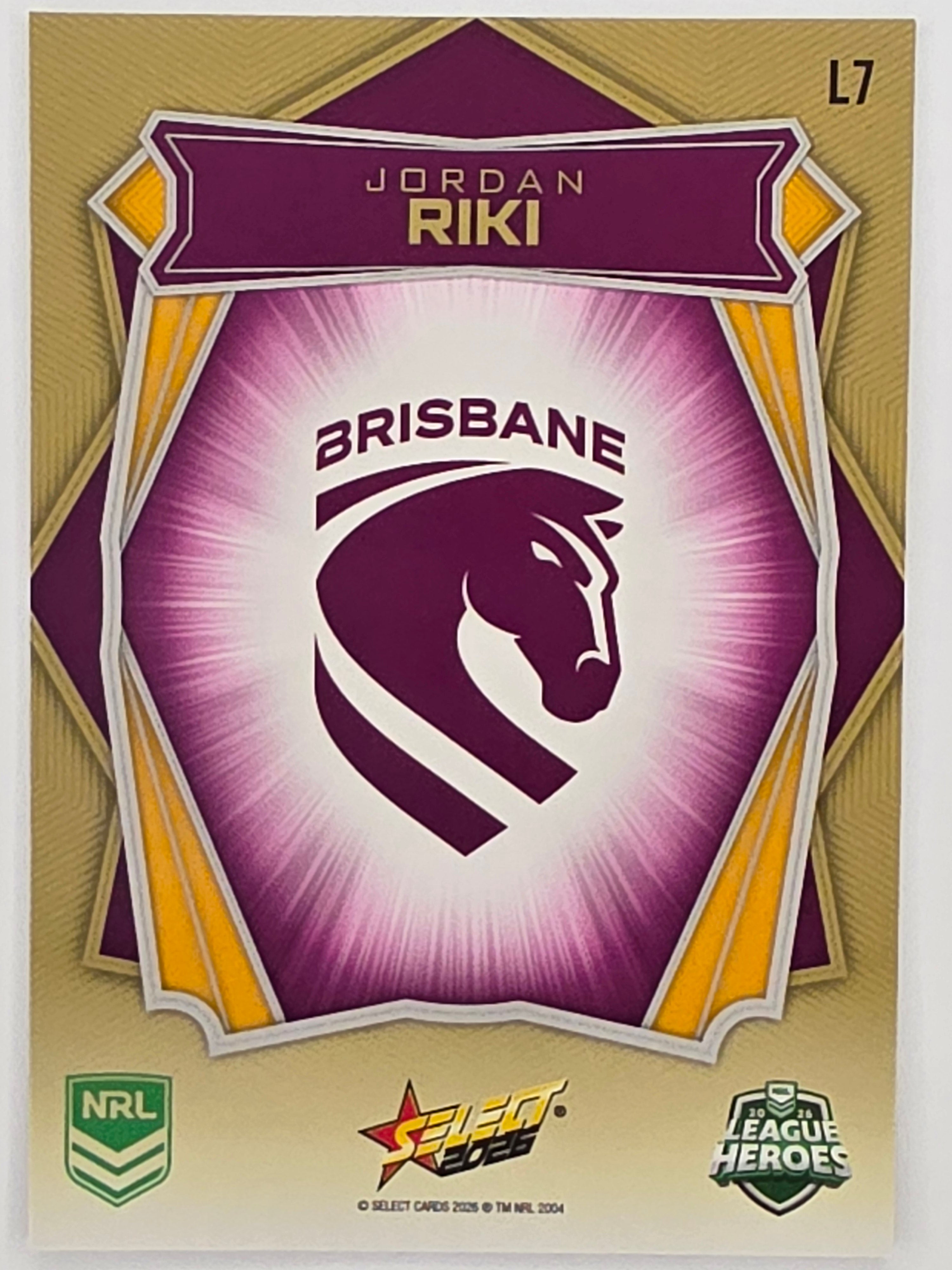 NRL 2026 League Heroes | Luminous | #L7 | Jordan Riki | Brisbane Broncos