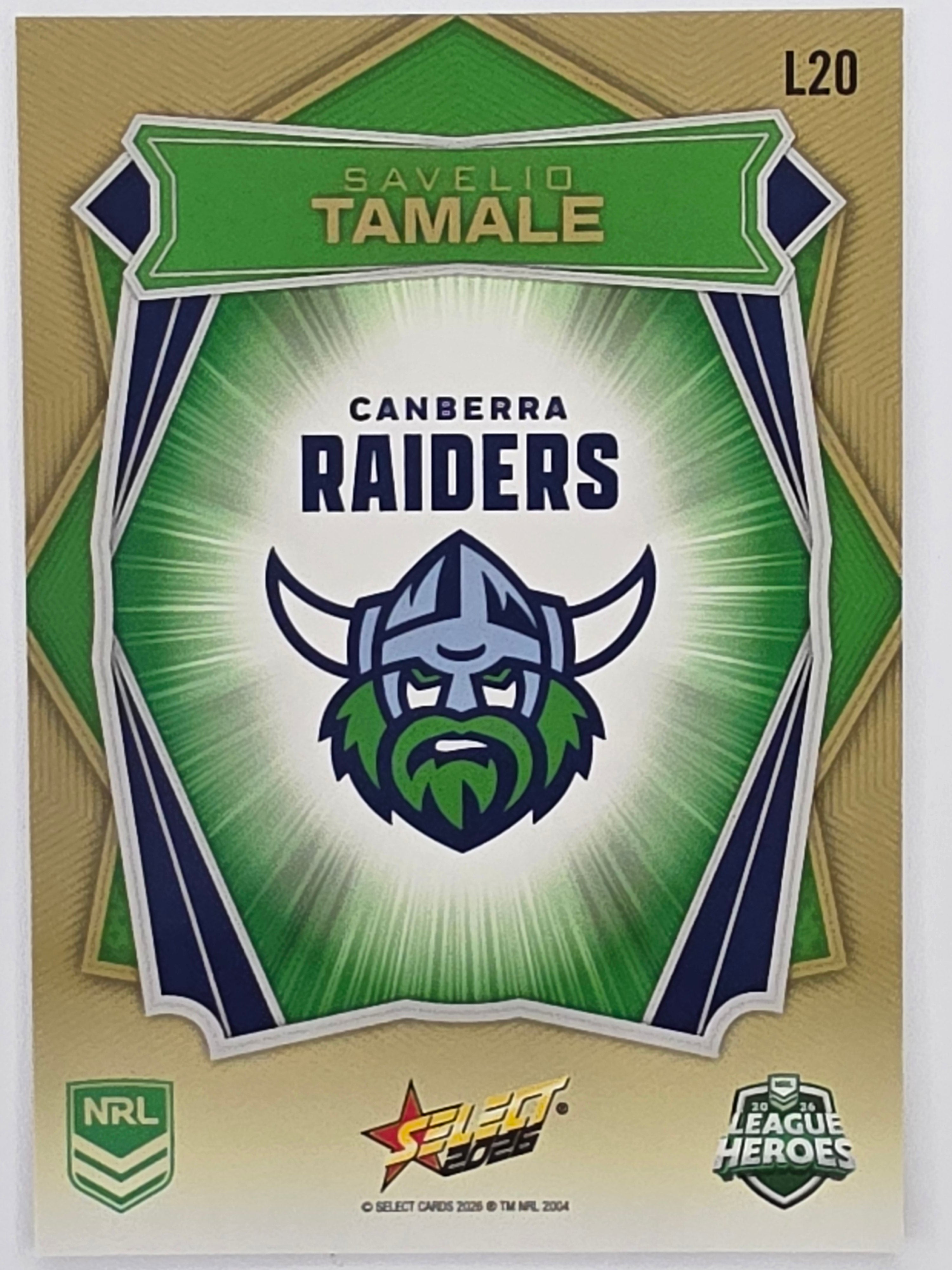 NRL 2026 League Heroes | Luminous | #L20 | Savelio Tamale | Canberra Raiders