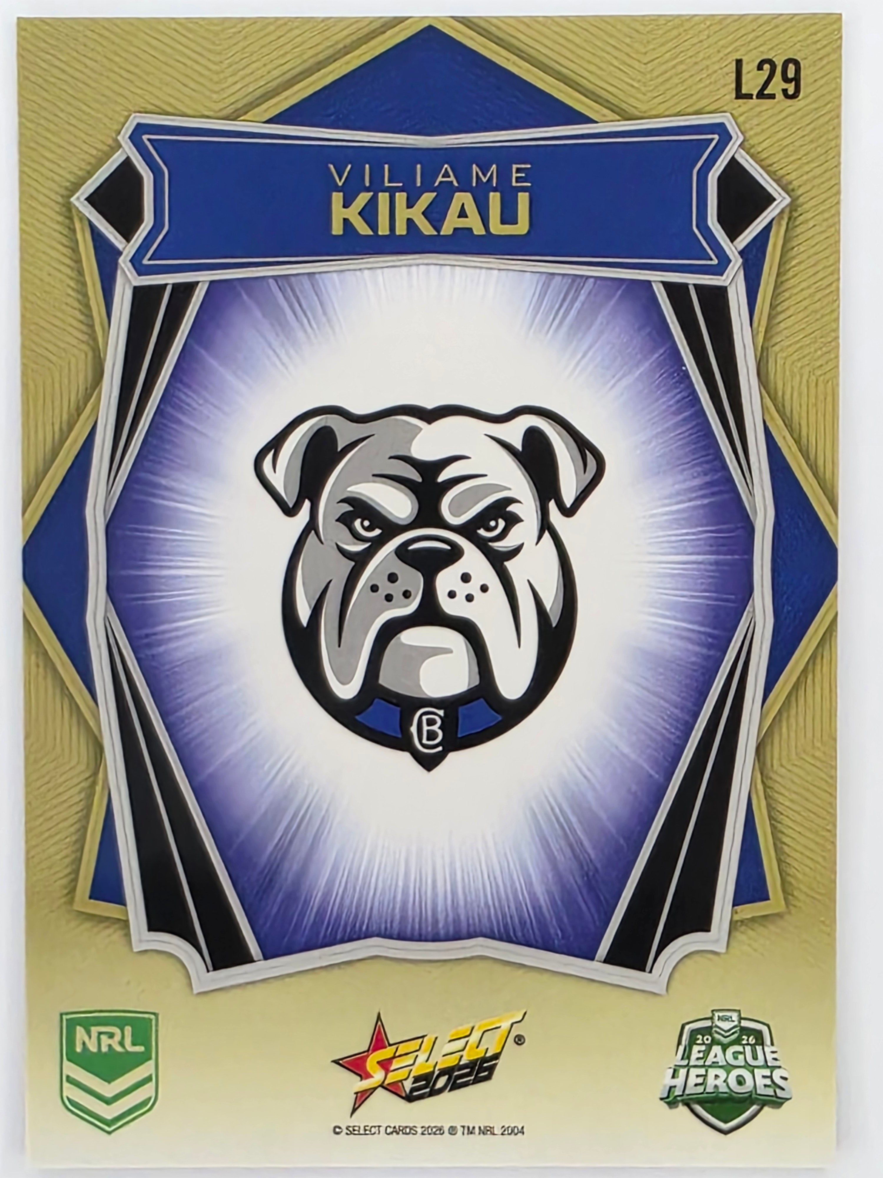 NRL 2026 League Heroes | Luminous | #L29 | Viliame Kikau | Canterbury Bulldogs