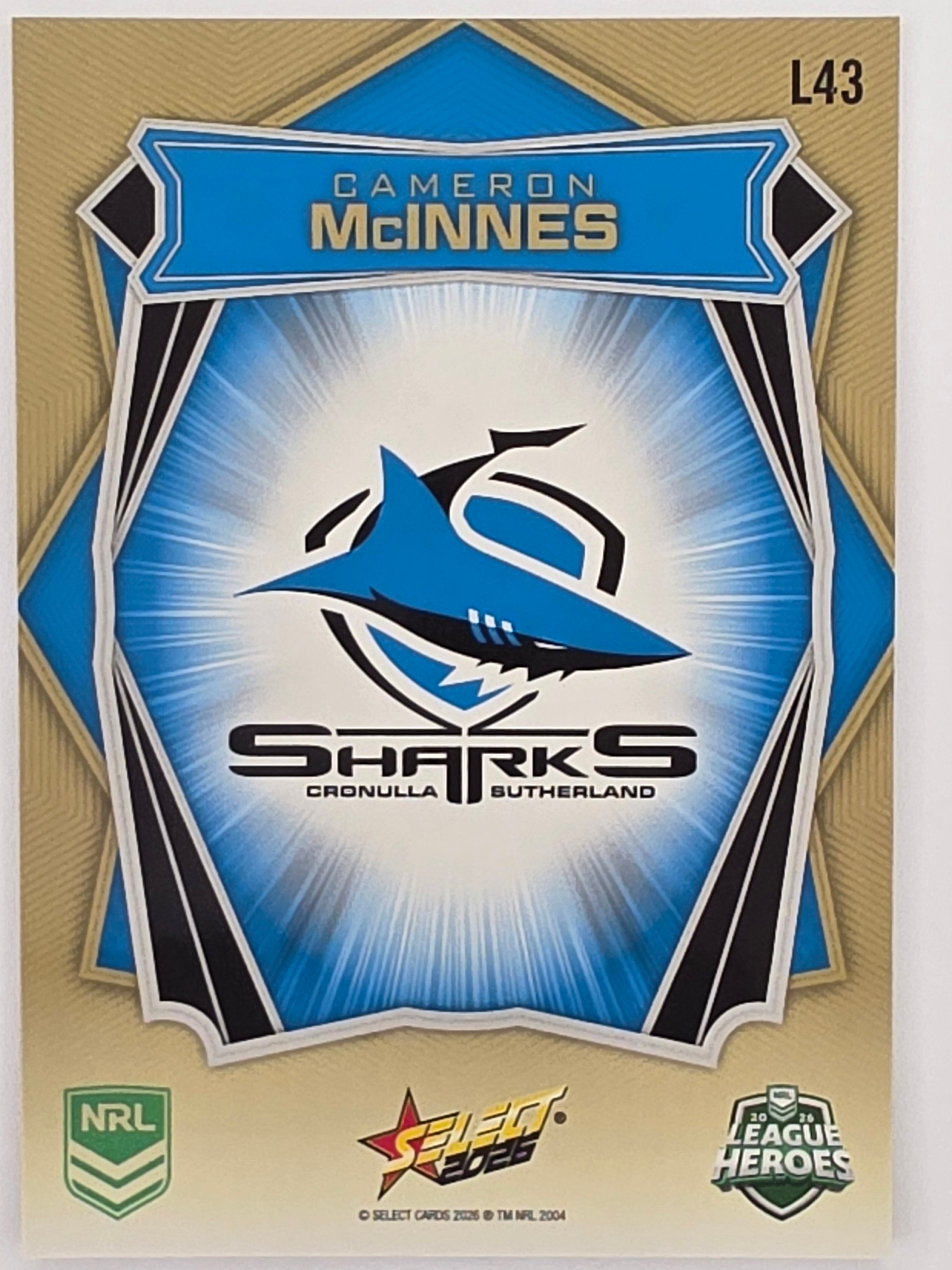 NRL 2026 League Heroes | Luminous | #L43 | Cameron McInnes | Cronulla Sharks