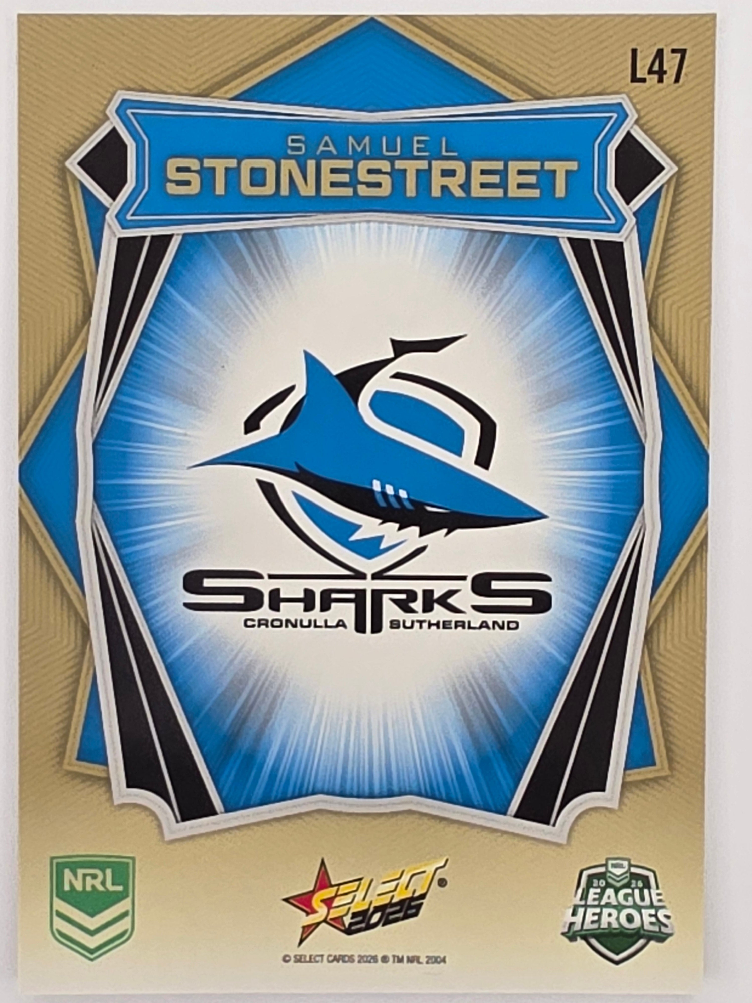 NRL 2026 League Heroes | Luminous | #L47 | Samuel Stonestreet | Cronulla Sharks