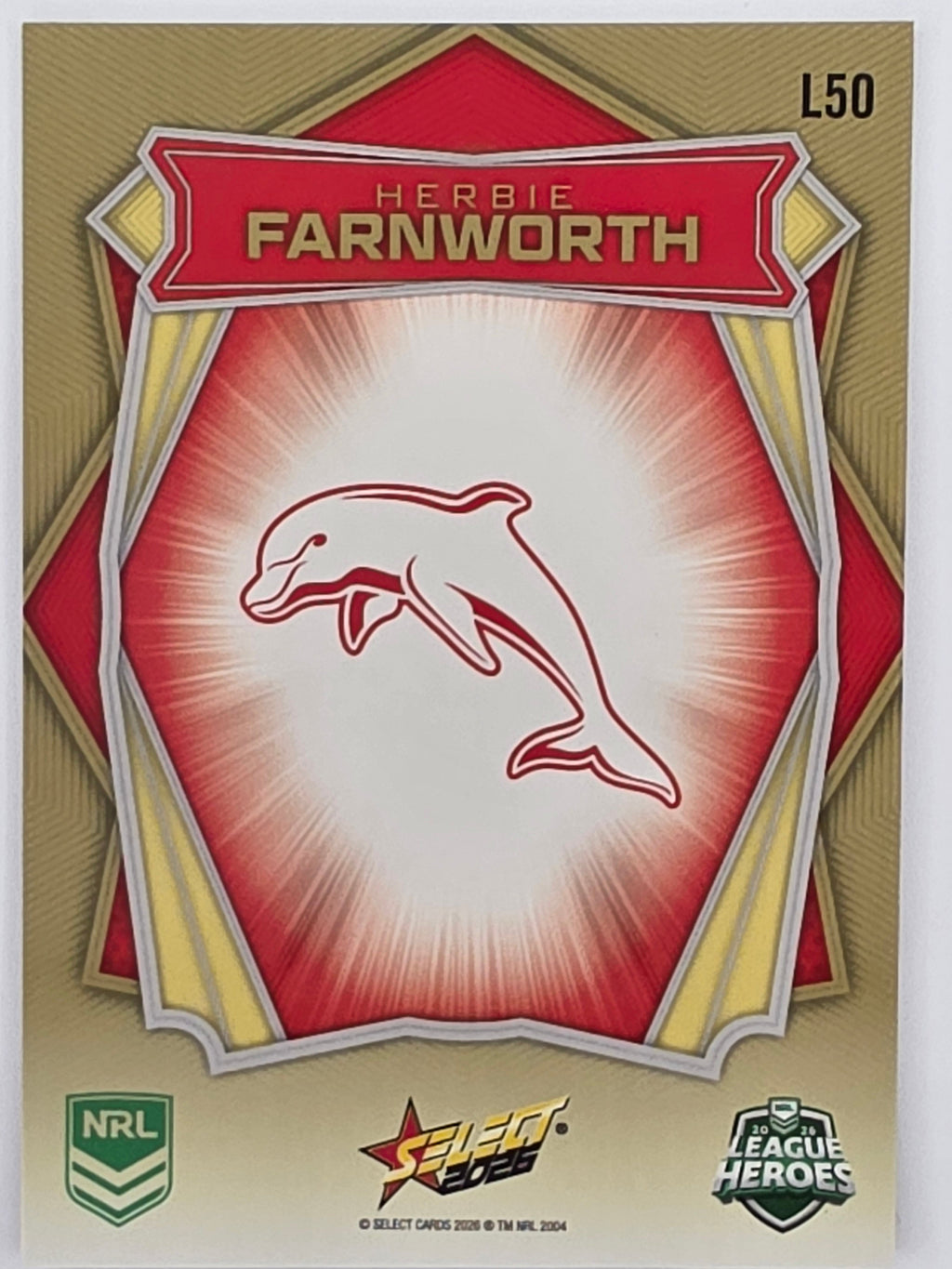 NRL 2026 League Heroes | Luminous | #L50 | Herbie Farnworth | Dolphins