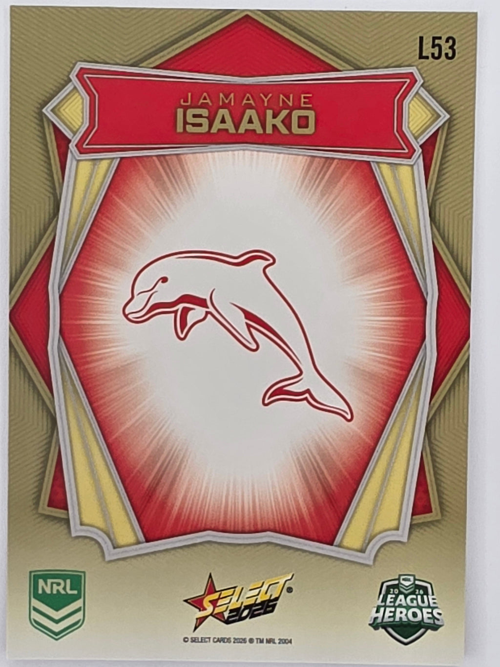 NRL 2026 League Heroes | Luminous | #L53 | Jamayne Isaako | Dolphins