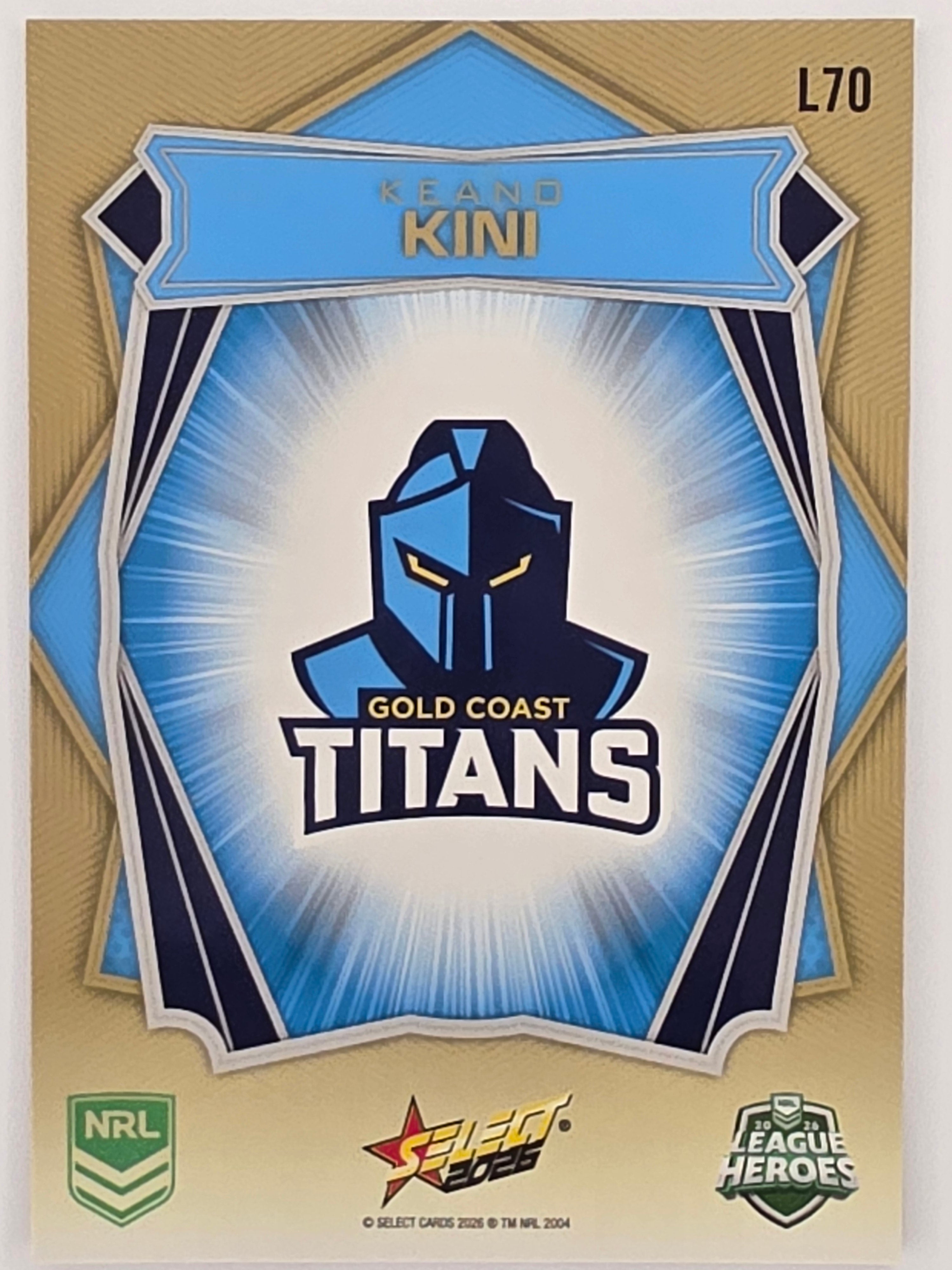 NRL 2026 League Heroes | Luminous | #L70 | Keano Kini | Gold Coast Titans