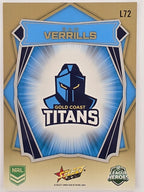 NRL 2026 League Heroes | Luminous | #L72 | Sam Verrills | Gold Coast Titans