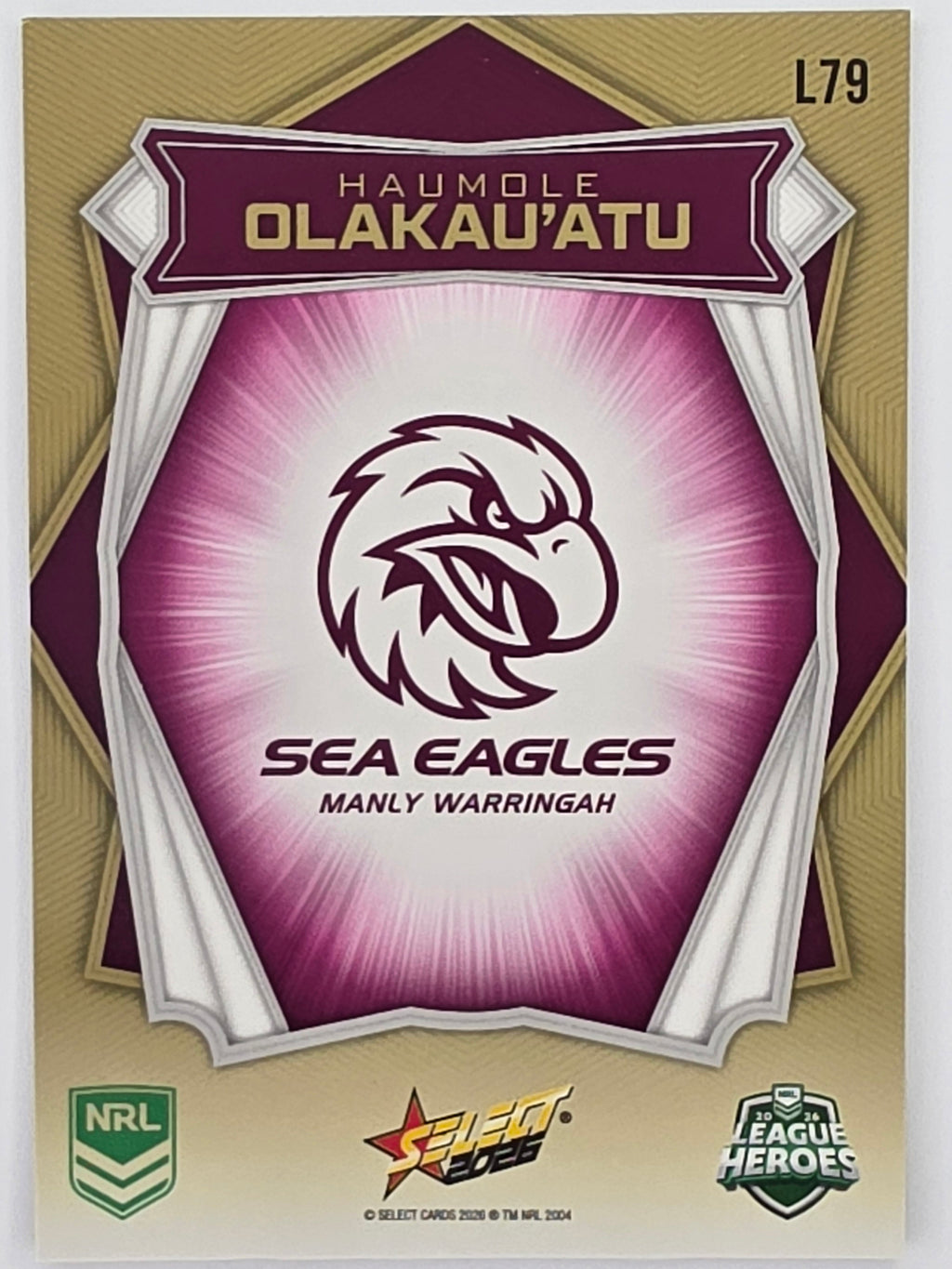 NRL 2026 League Heroes | Luminous | #L79 | Haumole Olakau’atu | Manly Sea Eagles