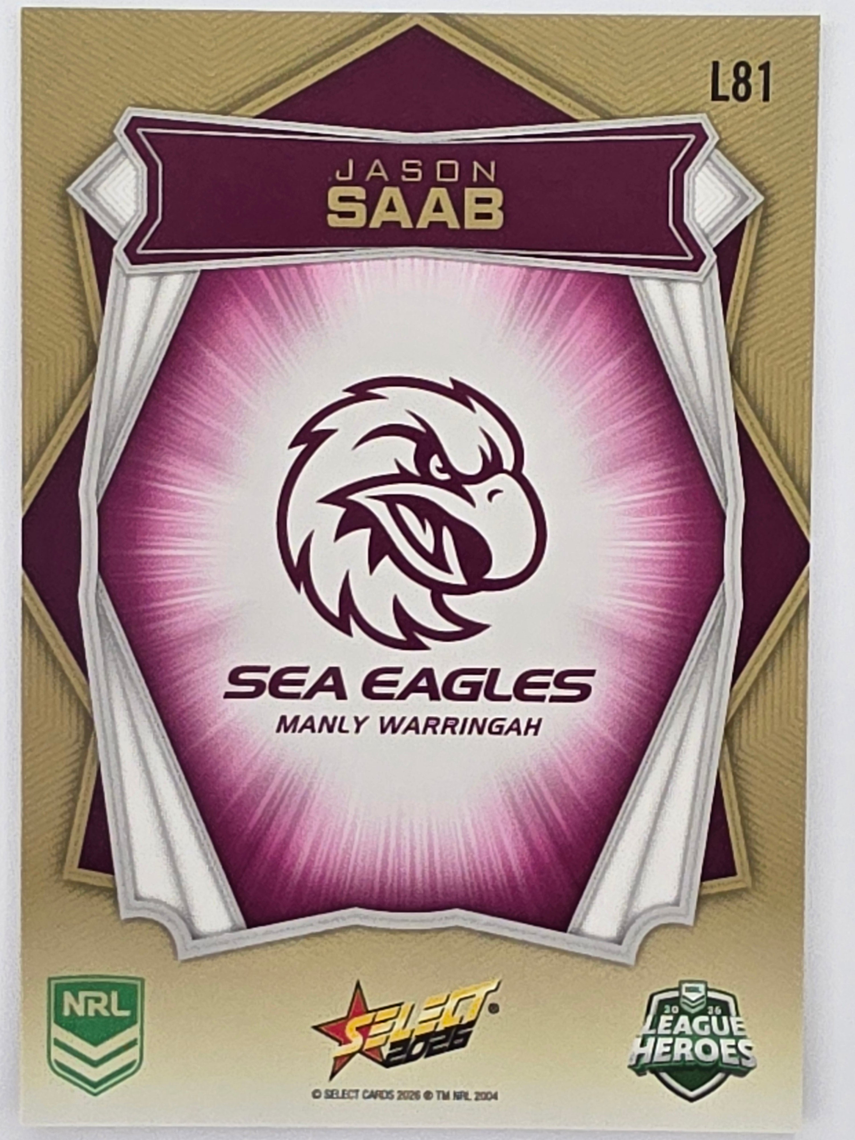 NRL 2026 League Heroes | Luminous | #L81 | Jason Saab | Manly Sea Eagles