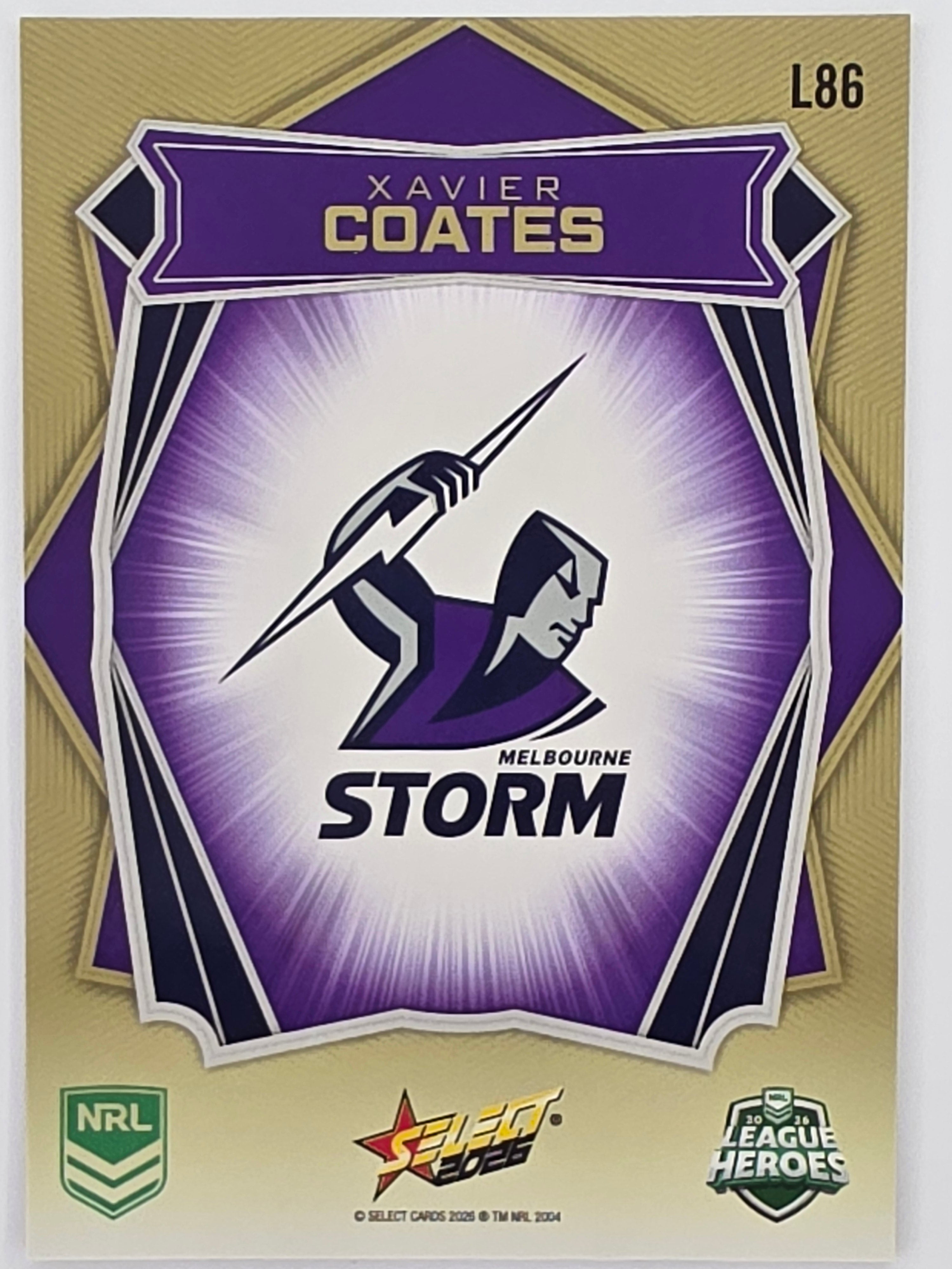 NRL 2026 League Heroes | Luminous | #L86 | Xavier Coates | Melbourne Storm