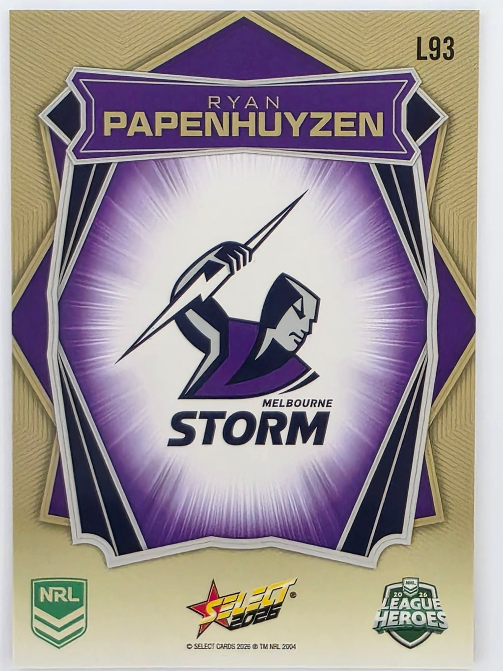NRL 2026 League Heroes | Luminous | #L93 | Ryan Papenhuyzen | Melbourne Storm