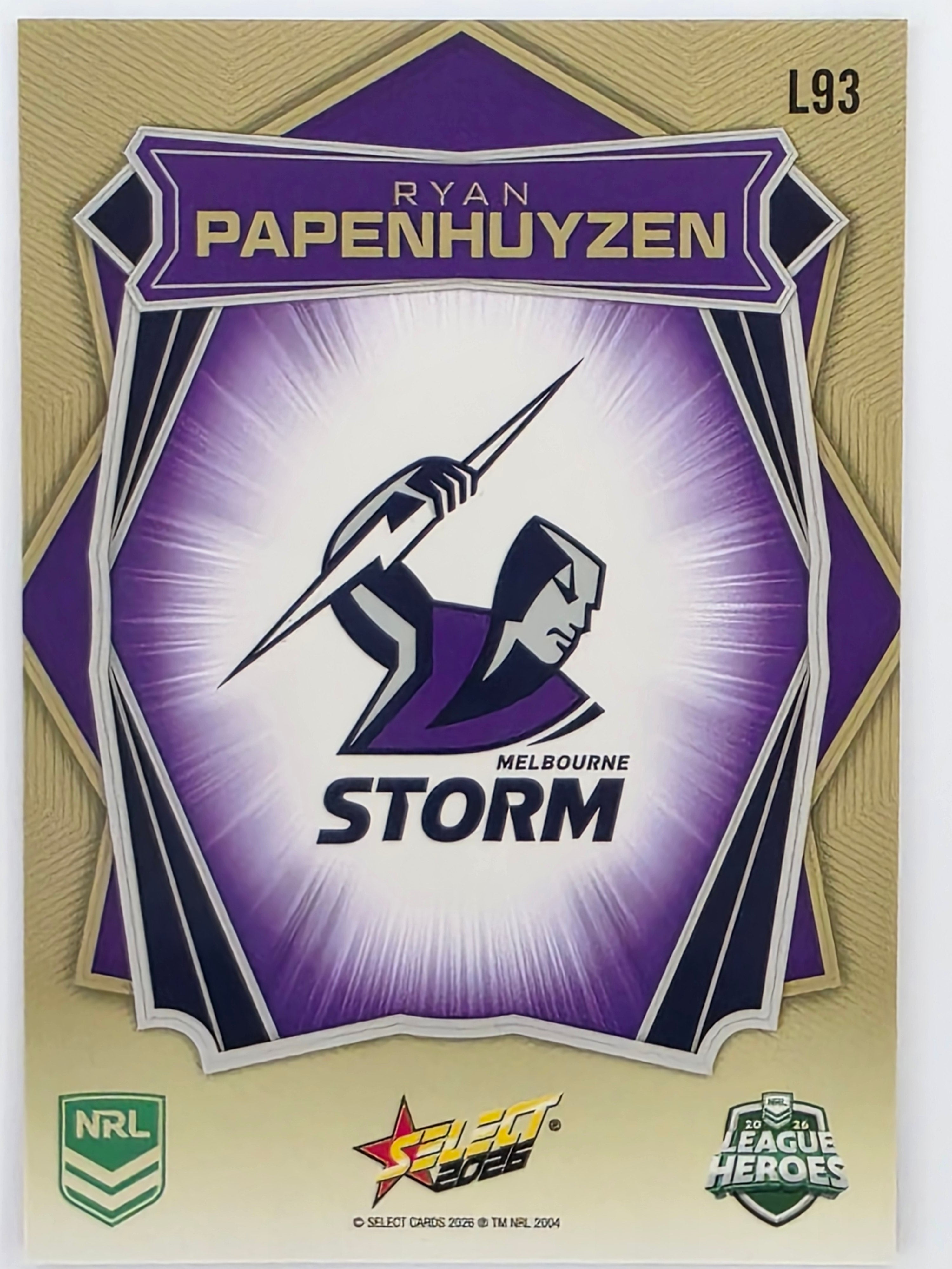 NRL 2026 League Heroes | Luminous | #L93 | Ryan Papenhuyzen | Melbourne Storm