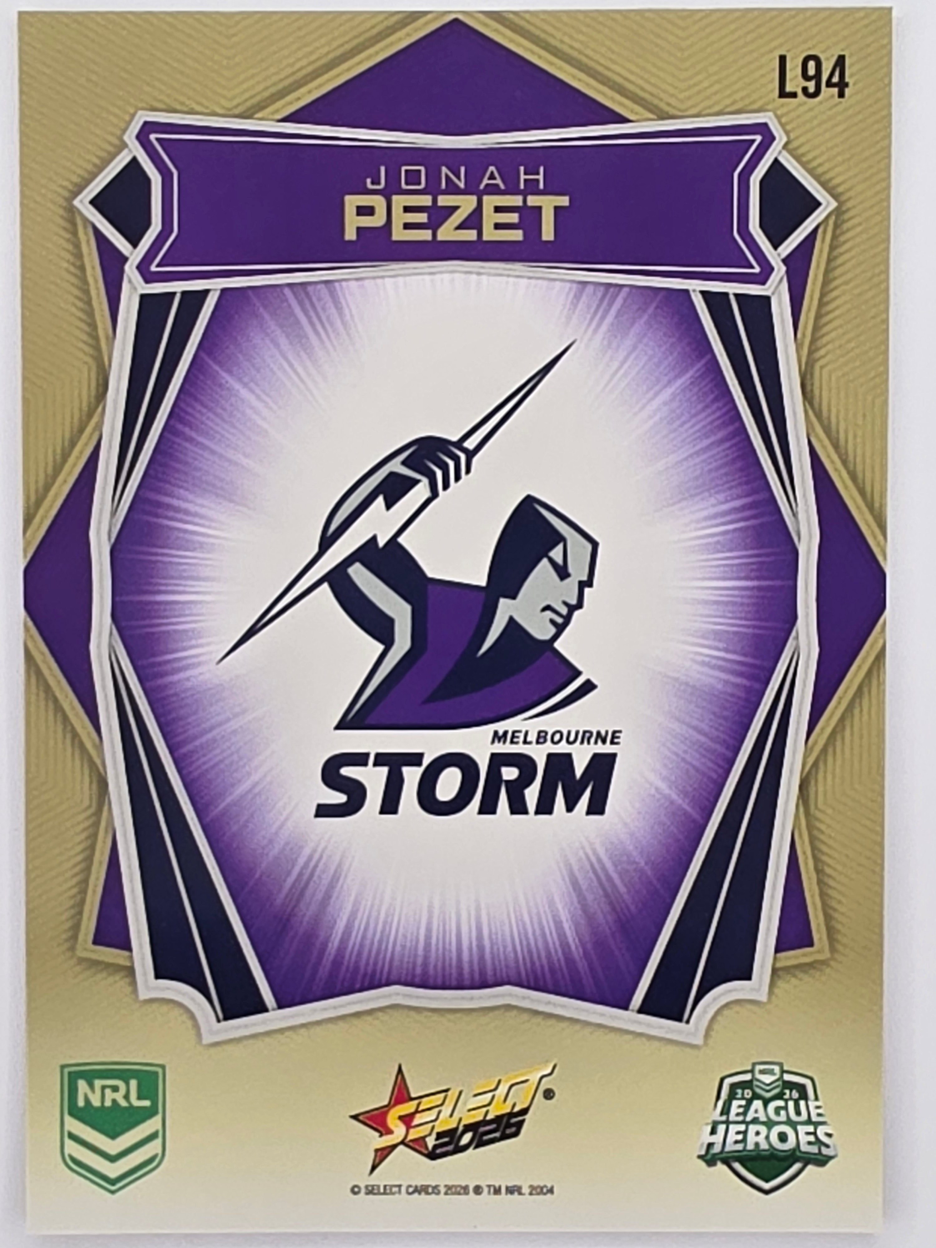 NRL 2026 League Heroes | Luminous | #L94 | Jonah Pezet | Melbourne Storm
