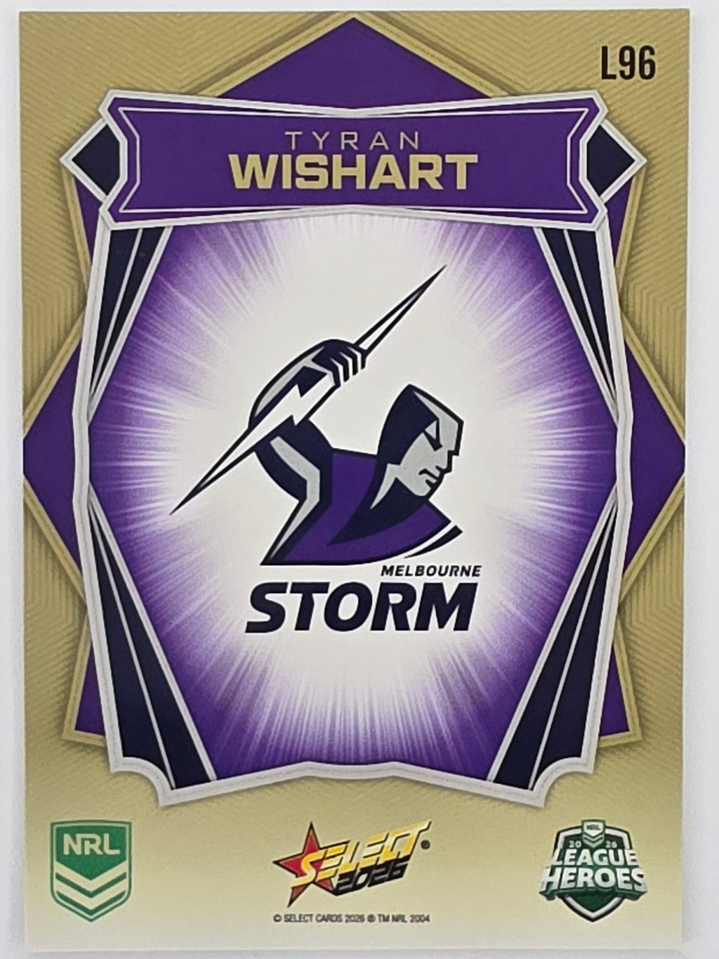 NRL 2026 League Heroes | Luminous | #L96 | Tyran Wishart | Melbourne Storm