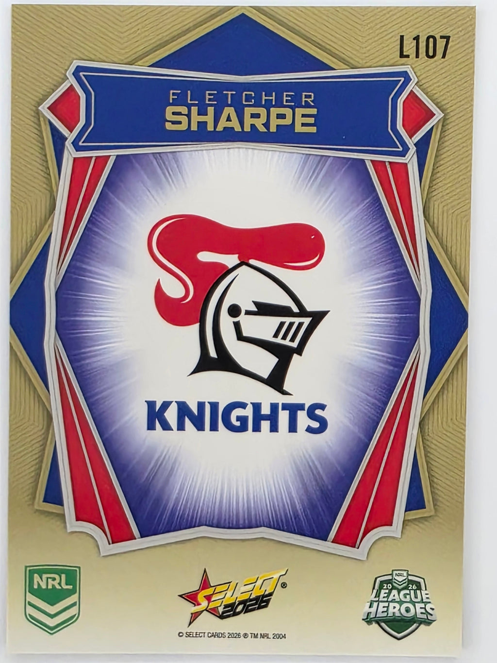 NRL 2026 League Heroes | Luminous | #L107 | Fletcher Sharpe | Newcastle Knights