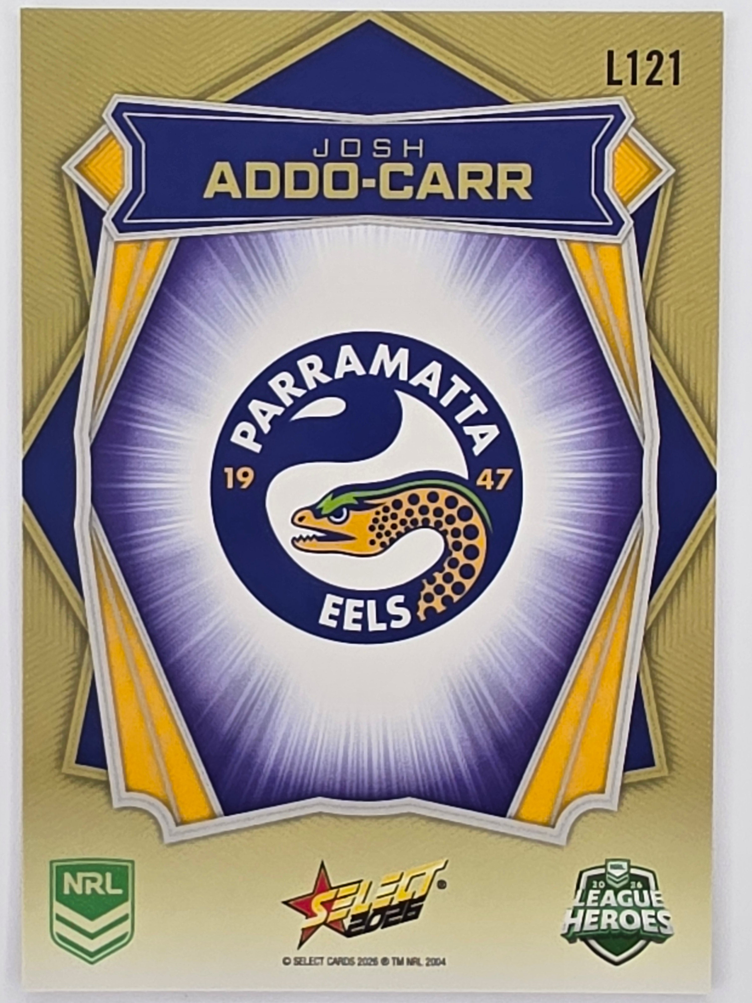 NRL 2026 League Heroes | Luminous | #L121 | Josh Addo-Carr | Parramatta Eels