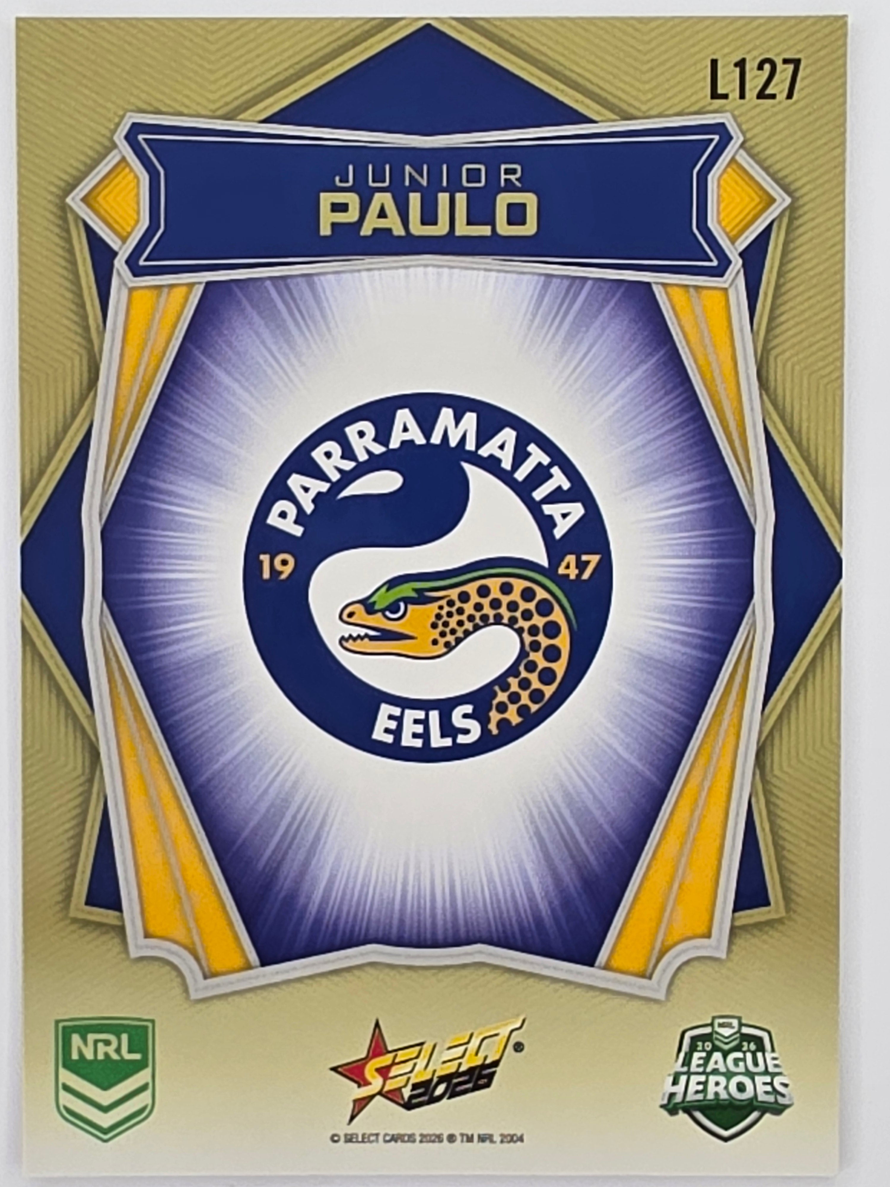 NRL 2026 League Heroes | Luminous | #L127 | Junior Paulo | Parramatta Eels