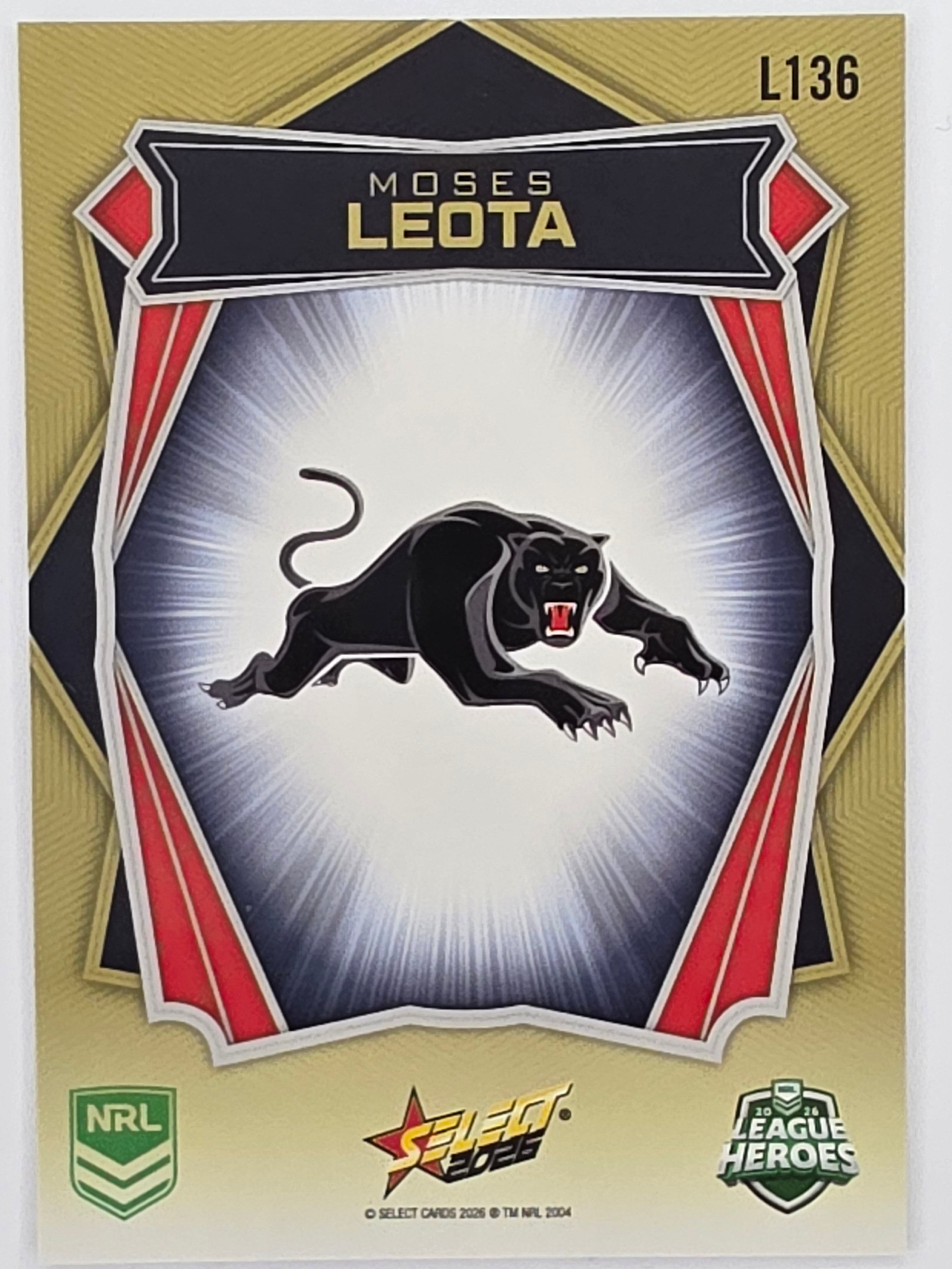 NRL 2026 League Heroes | Luminous | #L136 | Moses Leota | Penrith Panthers