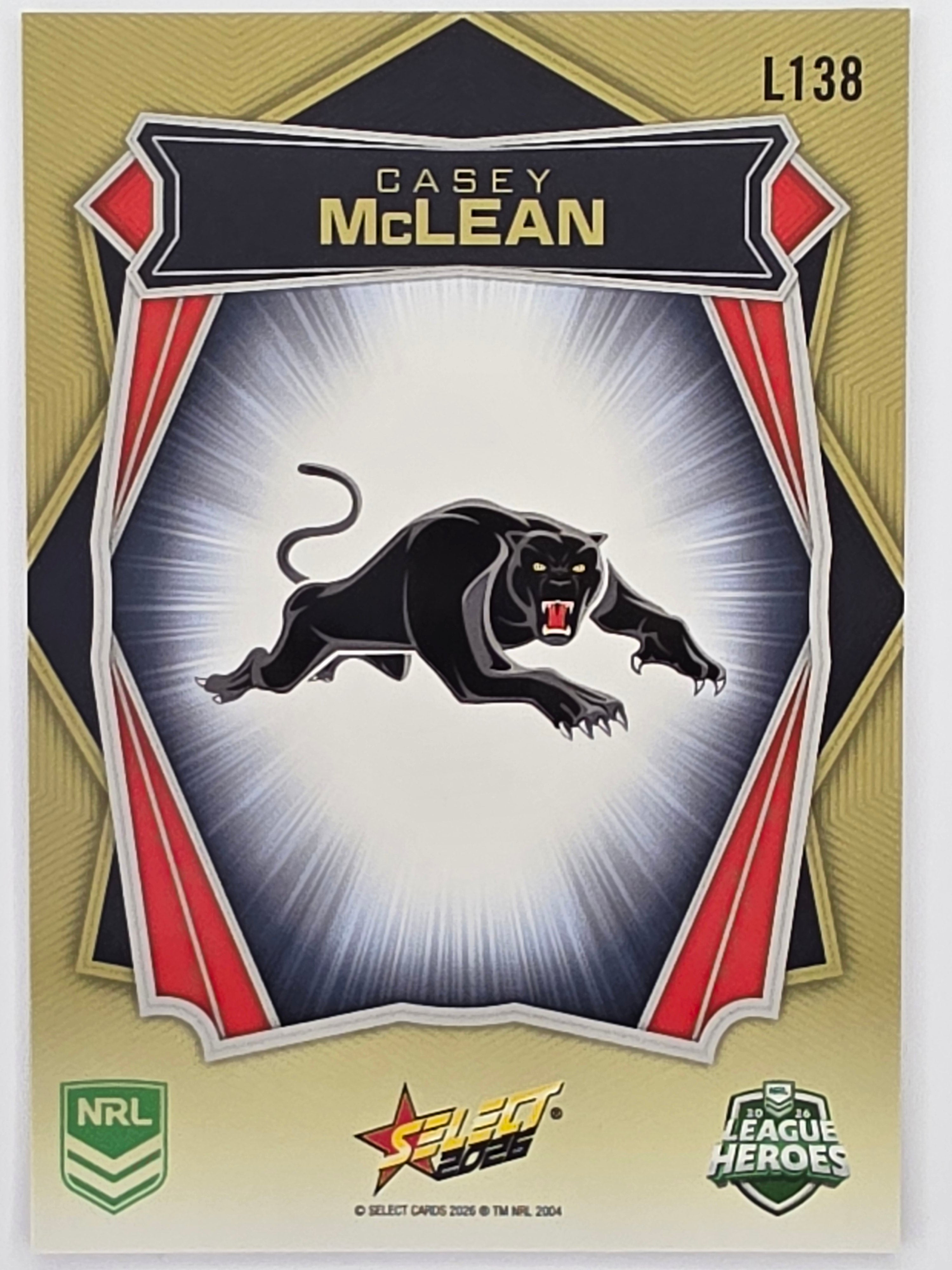 NRL 2026 League Heroes | Luminous | #L138 | Casey McLean | Penrith Panthers