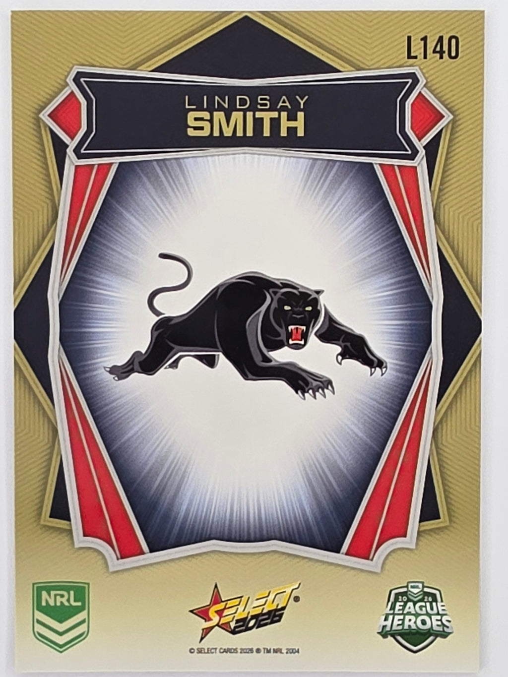 NRL 2026 League Heroes | Luminous | #L140 | Lindsay Smith | Penrith Panthers